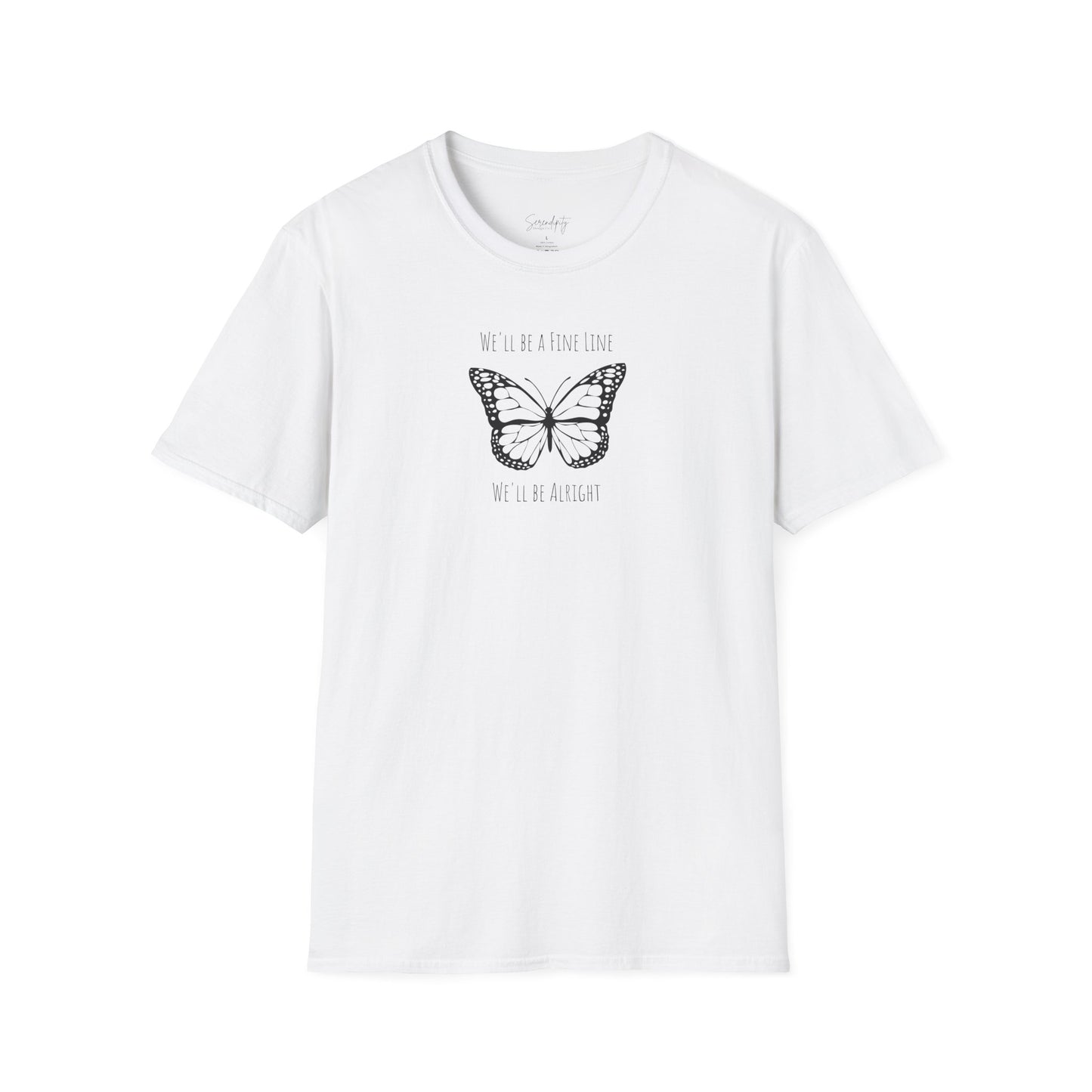 Fine Line Butterfly Soft Style Tee