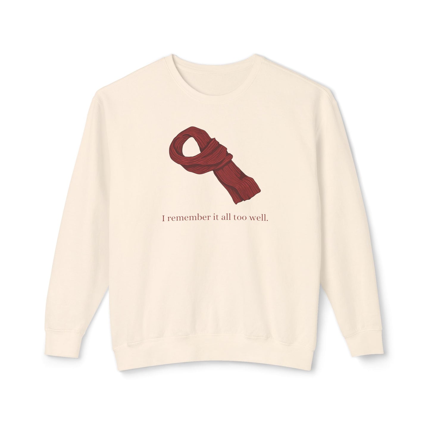 Red Scarf Comfort Colors Sweatshirt