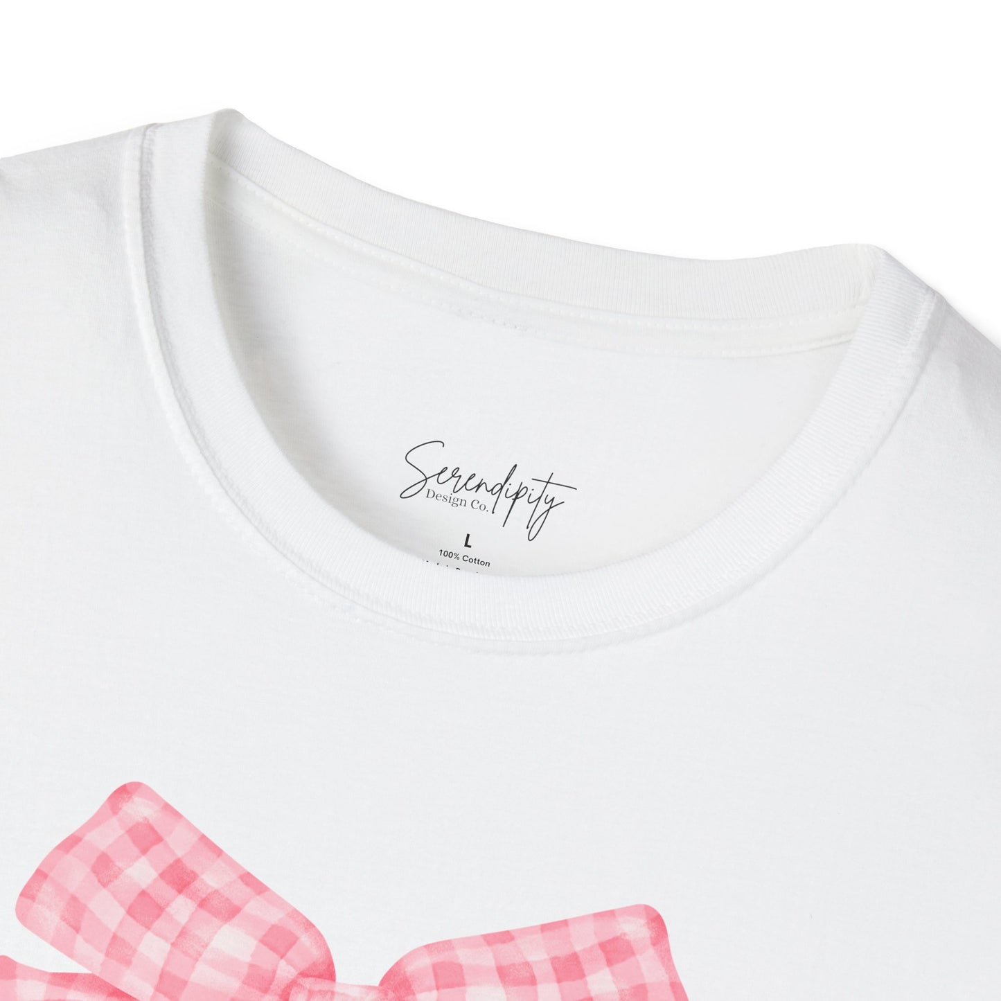 Mama Pink Bow Soft Style Tee
