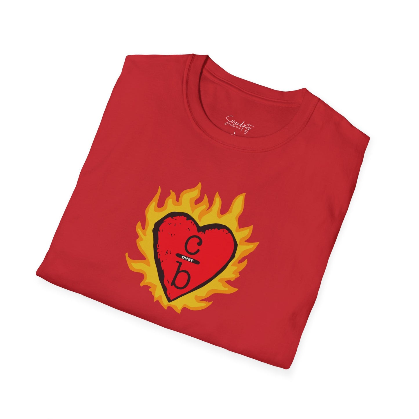 Clothes Over Bros Flaming Heart Soft Style Tee
