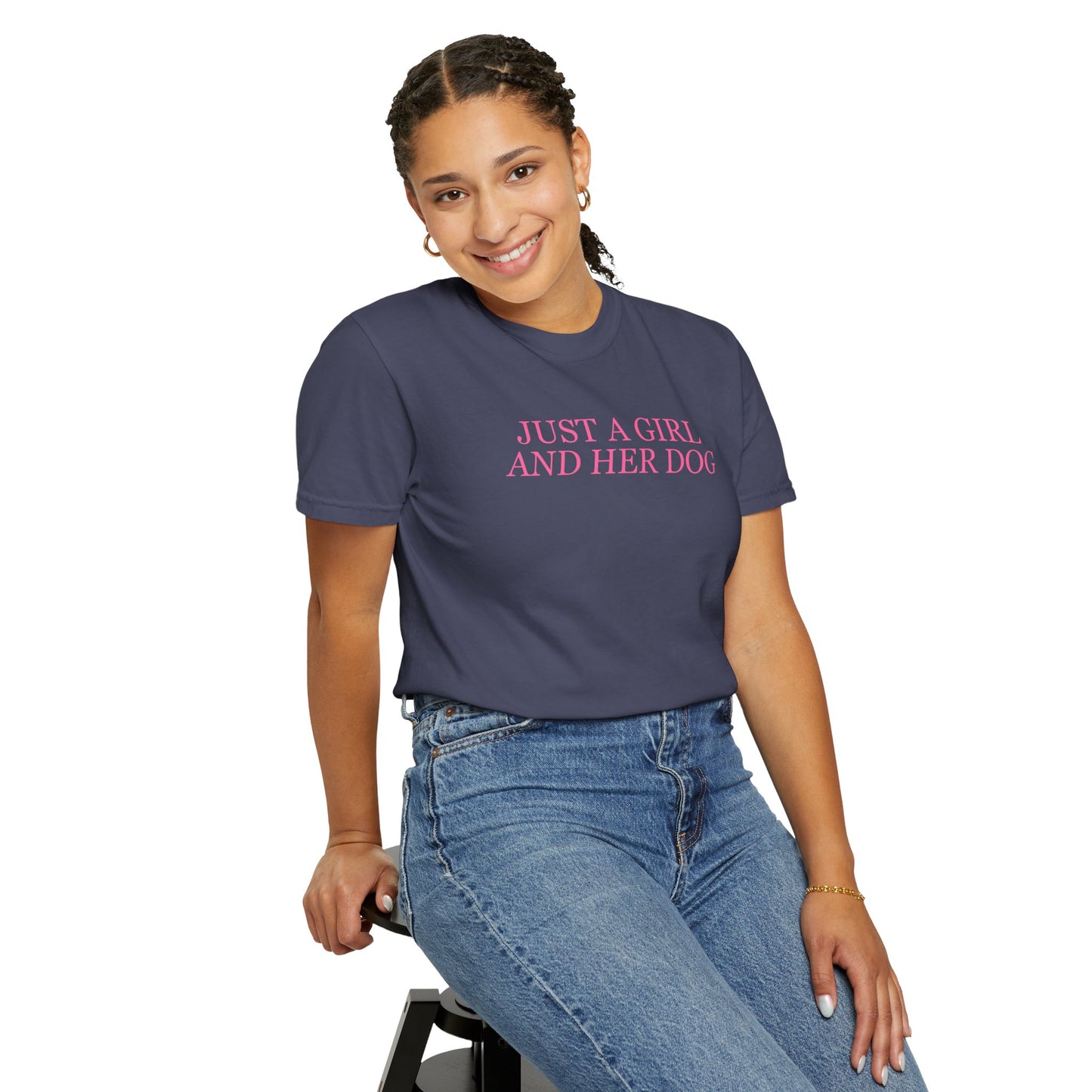 Just a Girl and Her Dog Comfort Colors Tee