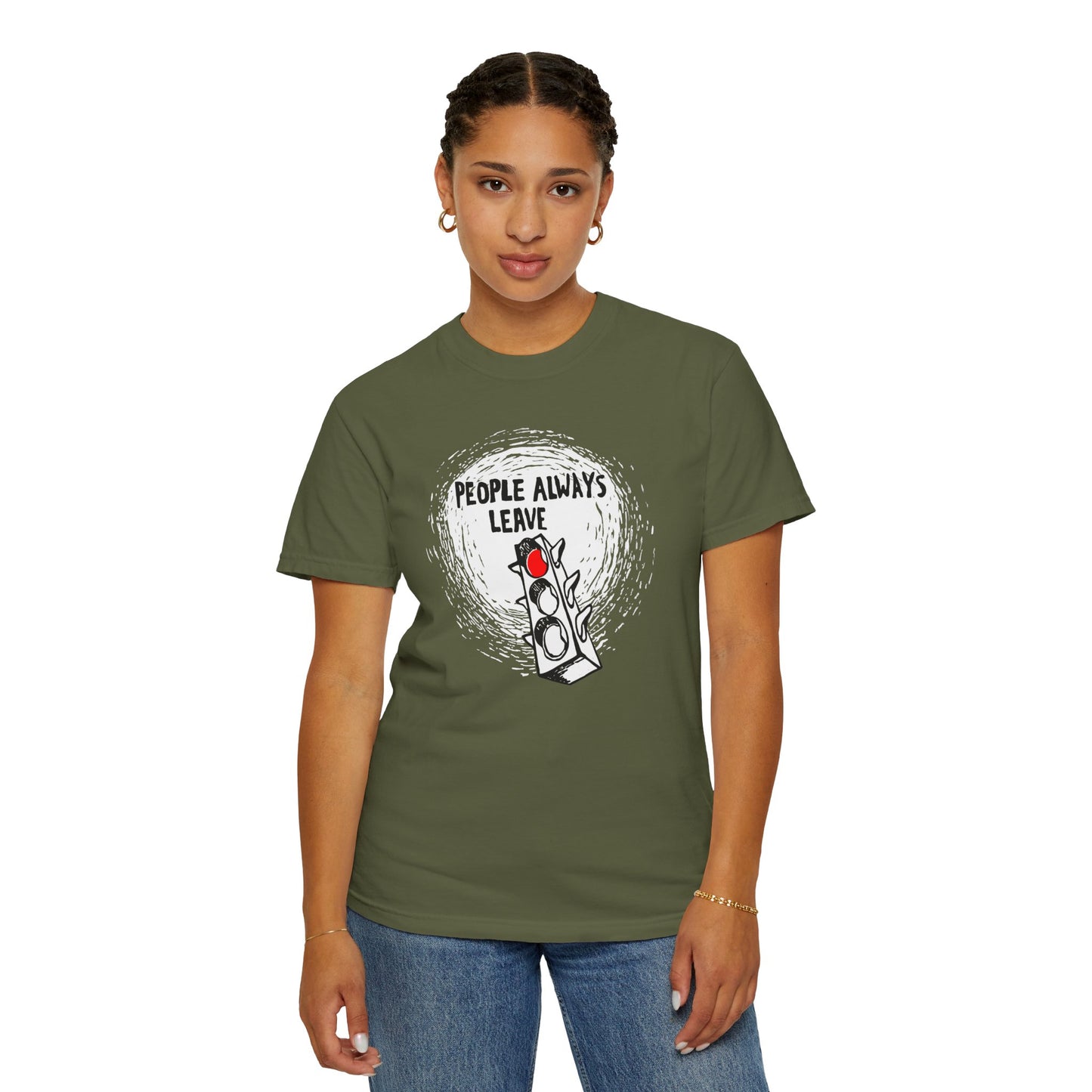 People Always Leave Comfort Colors Tee