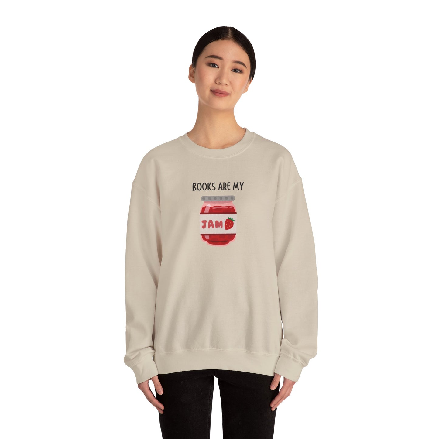 Books Are My Jam Crewneck Sweatshirt