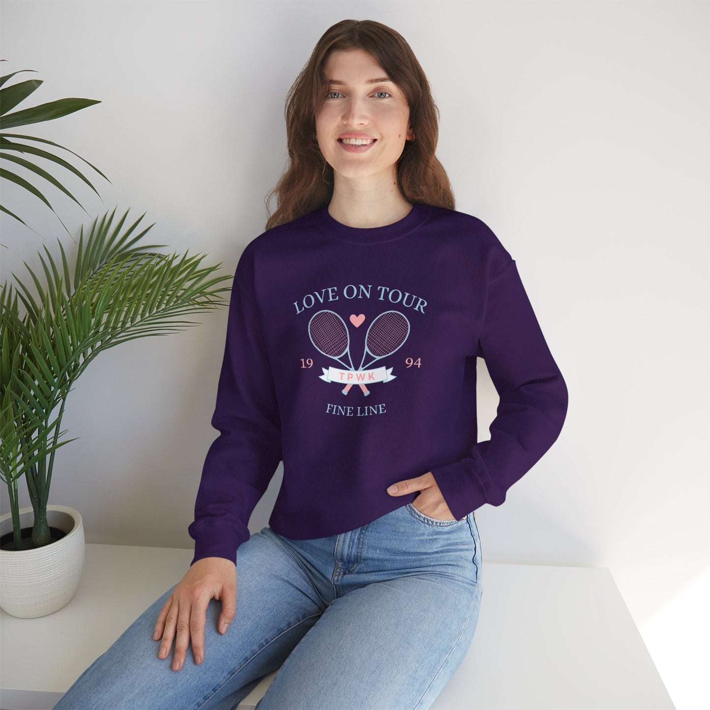 Fine Line Tennis Club Unisex Crewneck