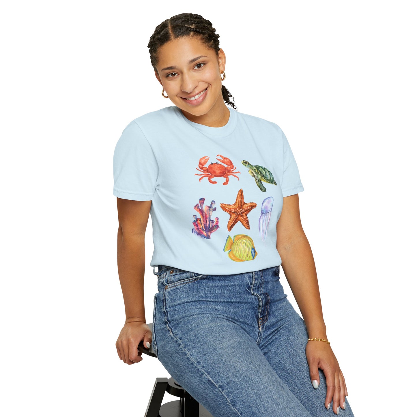 Ocean Creatures Comfort Colors Tee