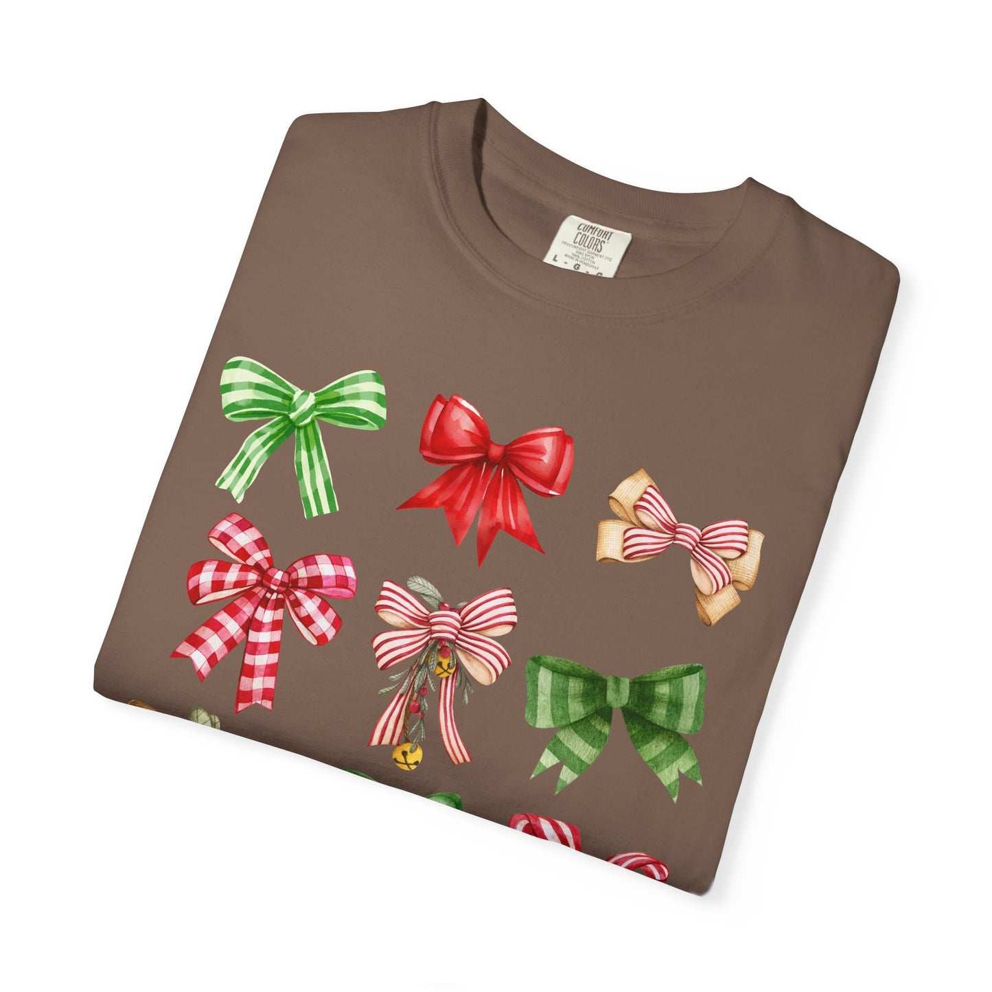 Christmas Bows Comfort Colors Tee
