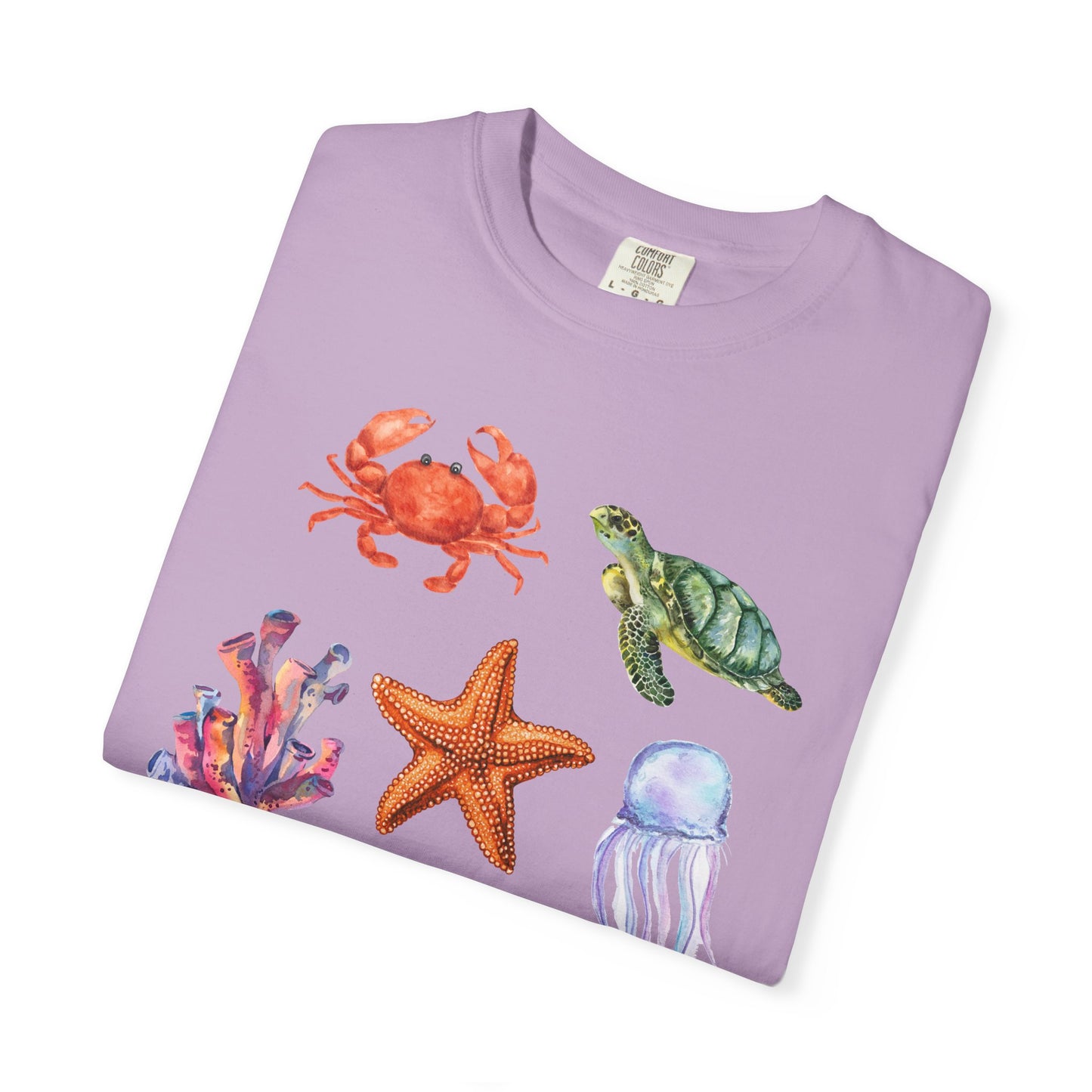 Ocean Creatures Comfort Colors Tee
