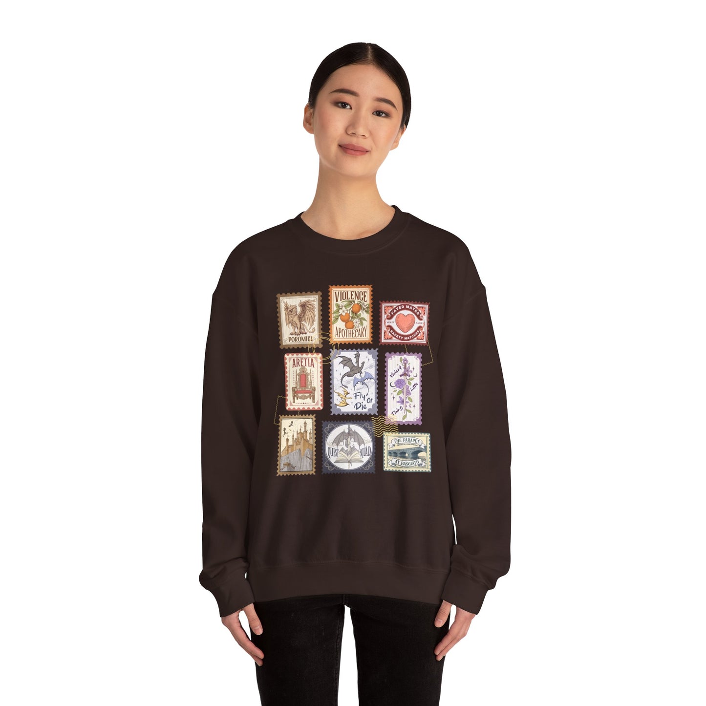 Fourth Wing Stamps Crewneck Sweatshirt