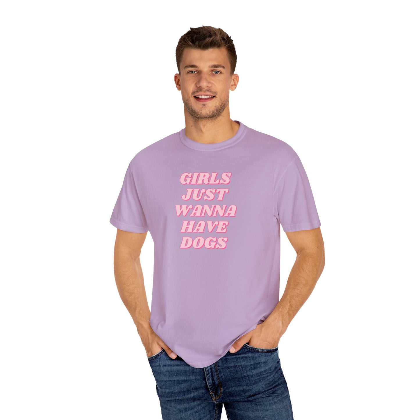 Girls Just Wanna Have Dogs Comfort Colors Tee