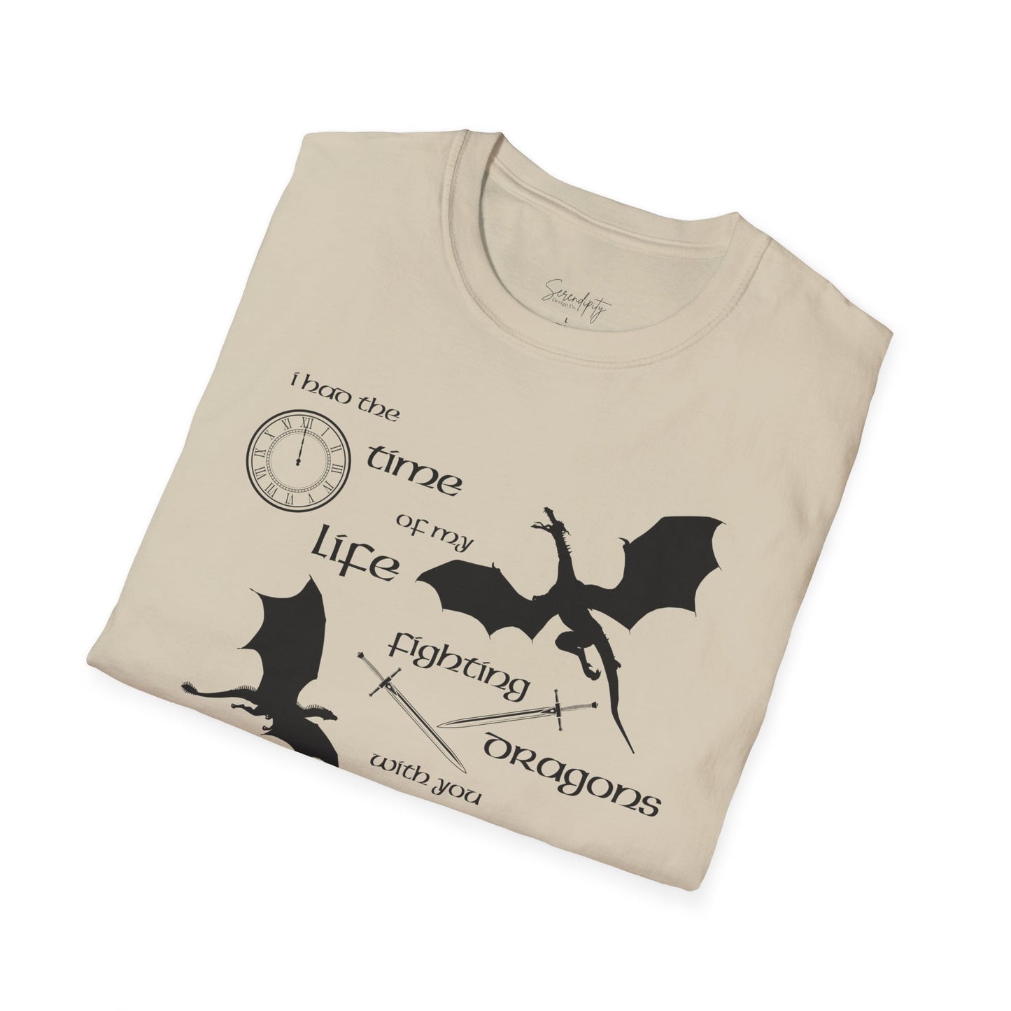 Fighting Dragons With You Soft Style Tee