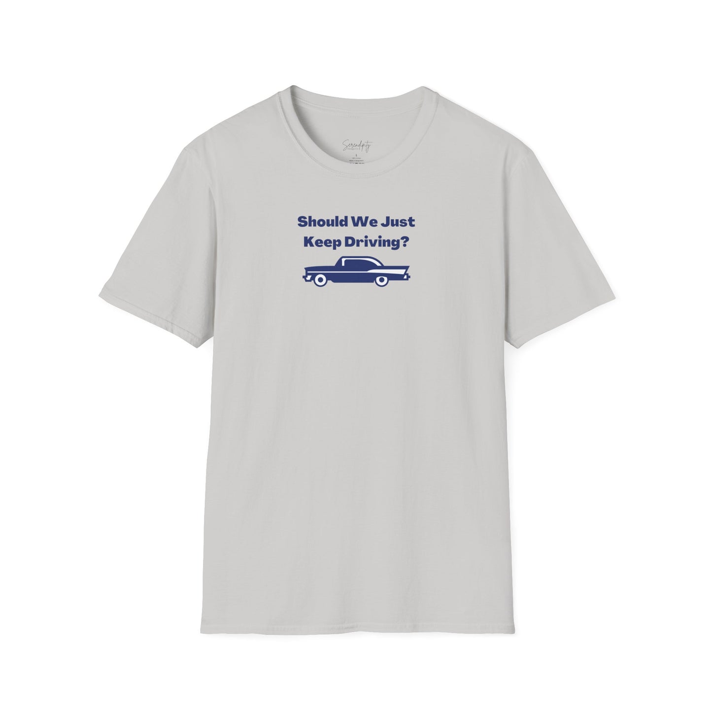 Should We Just Keep Driving Vintage Car Soft Style Tee