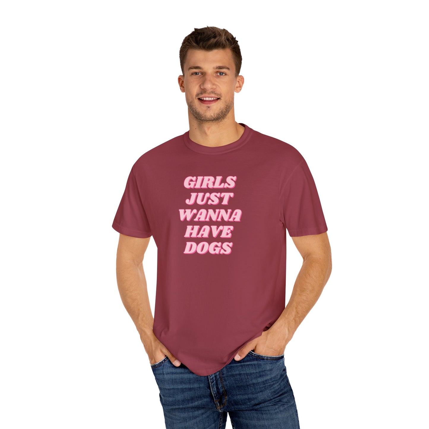 Girls Just Wanna Have Dogs Comfort Colors Tee