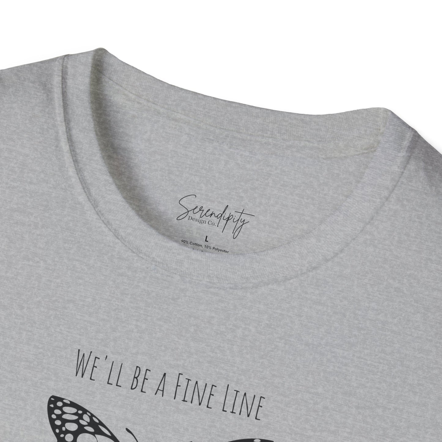 Fine Line Butterfly Soft Style Tee