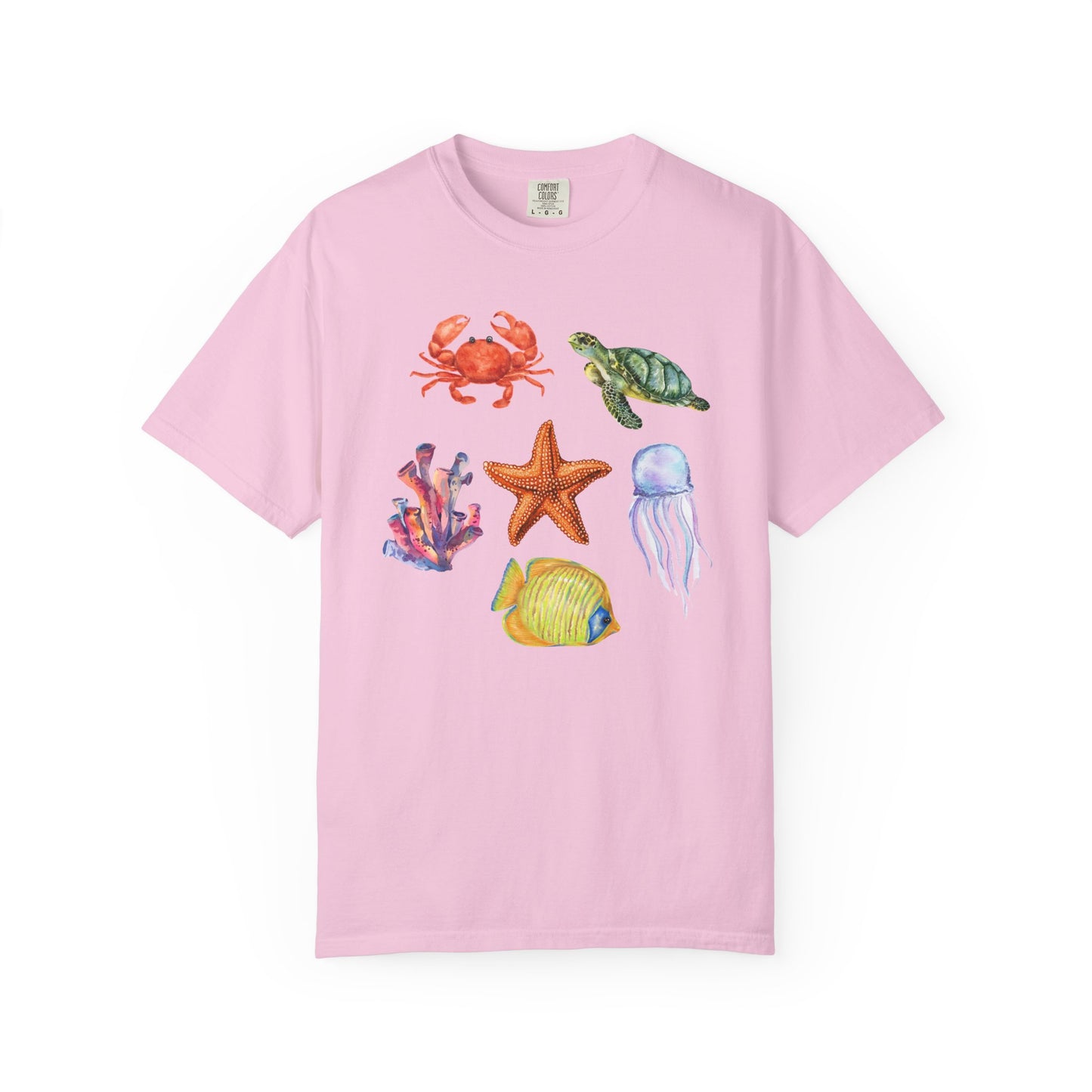 Ocean Creatures Comfort Colors Tee