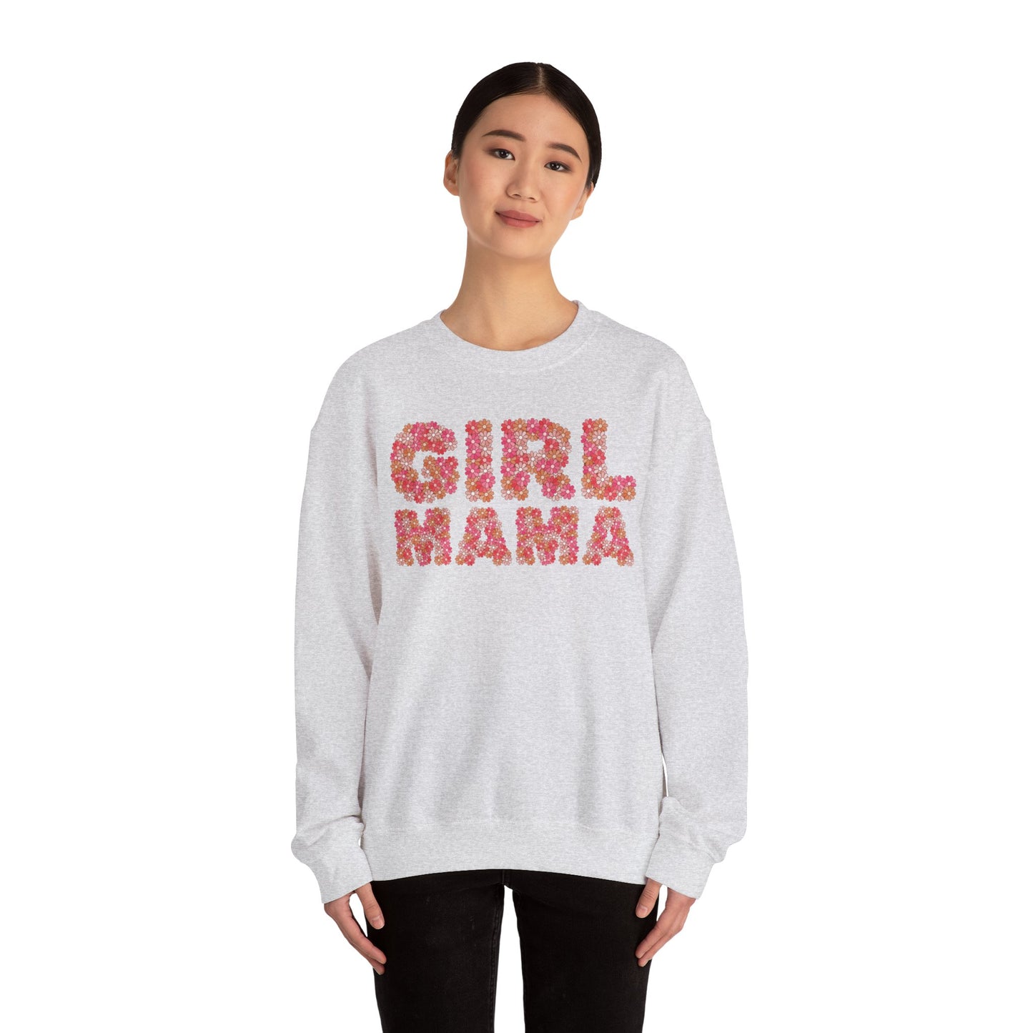 Girl Mama Floral Crewneck Sweatshirt
