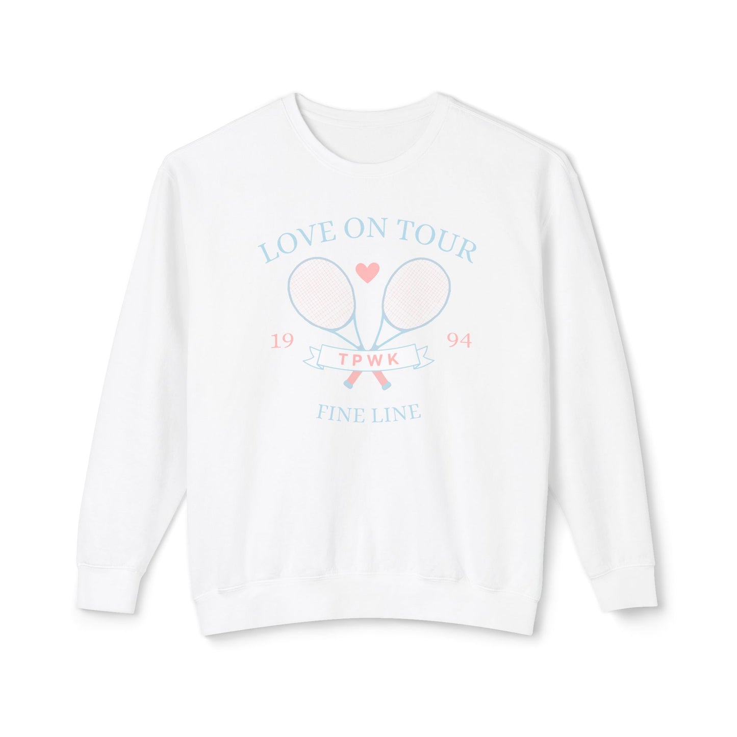 Love On Tour Tennis Club Comfort Colors Sweatshirt