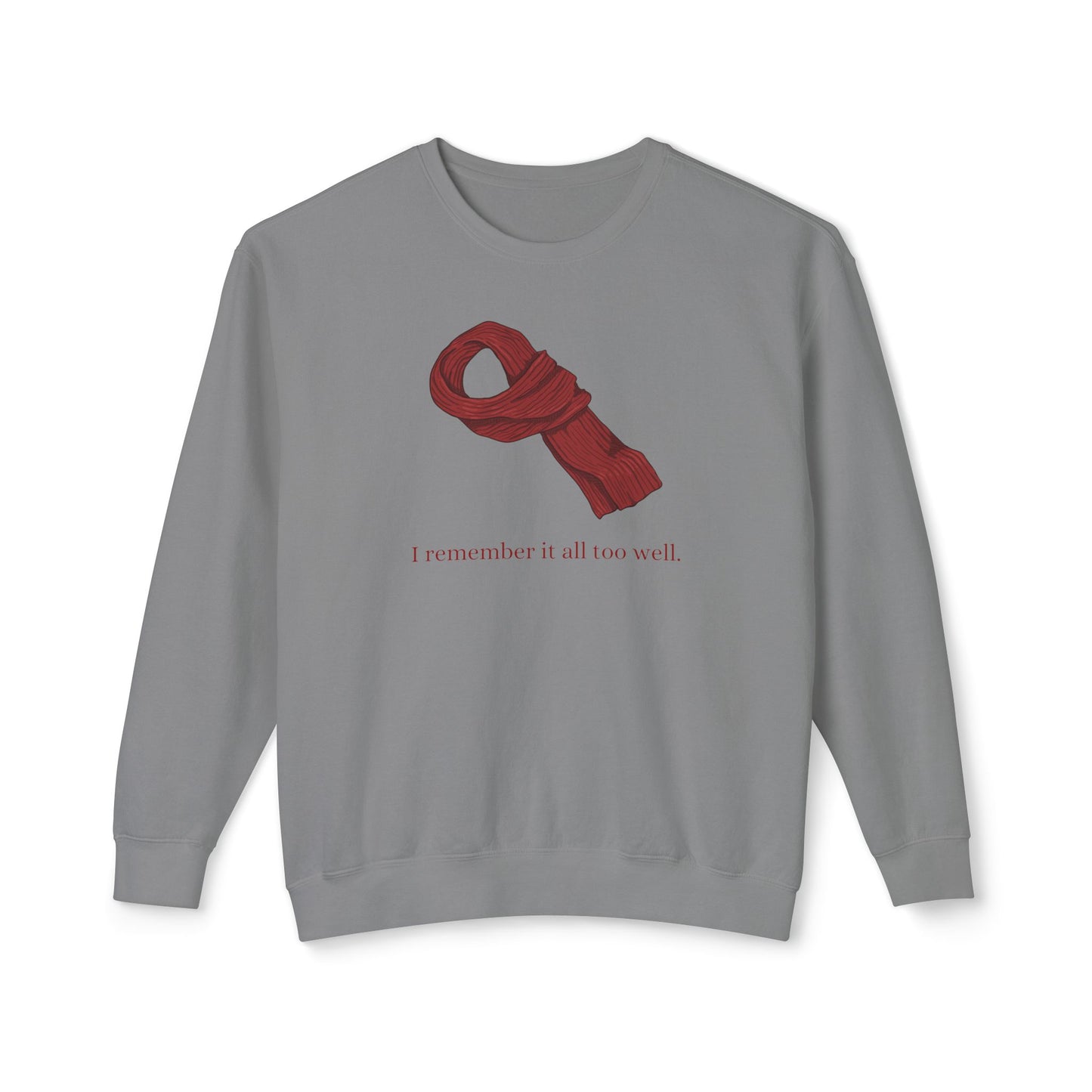 Red Scarf Comfort Colors Sweatshirt