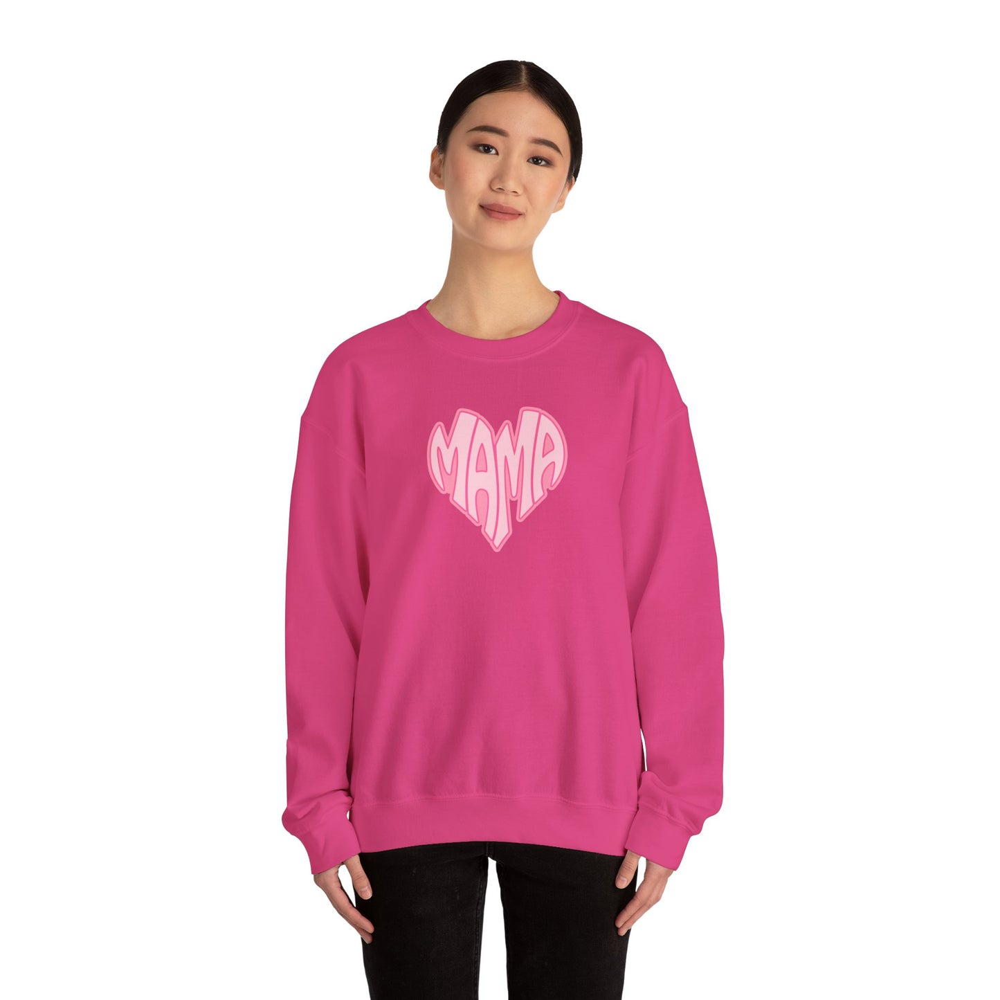 Mama Heart Crewneck Sweatshirt