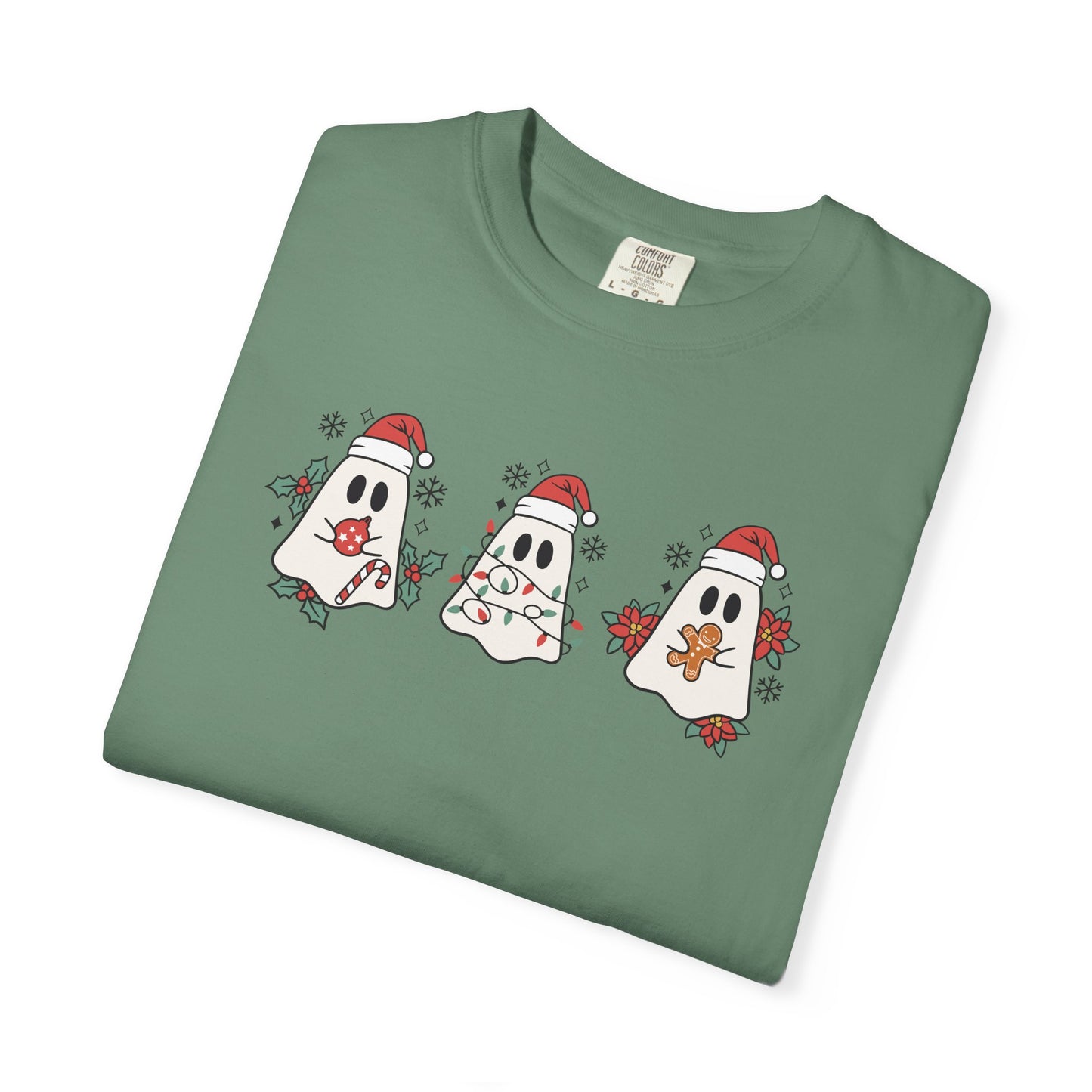 Christmas Ghosties Comfort Colors Tee