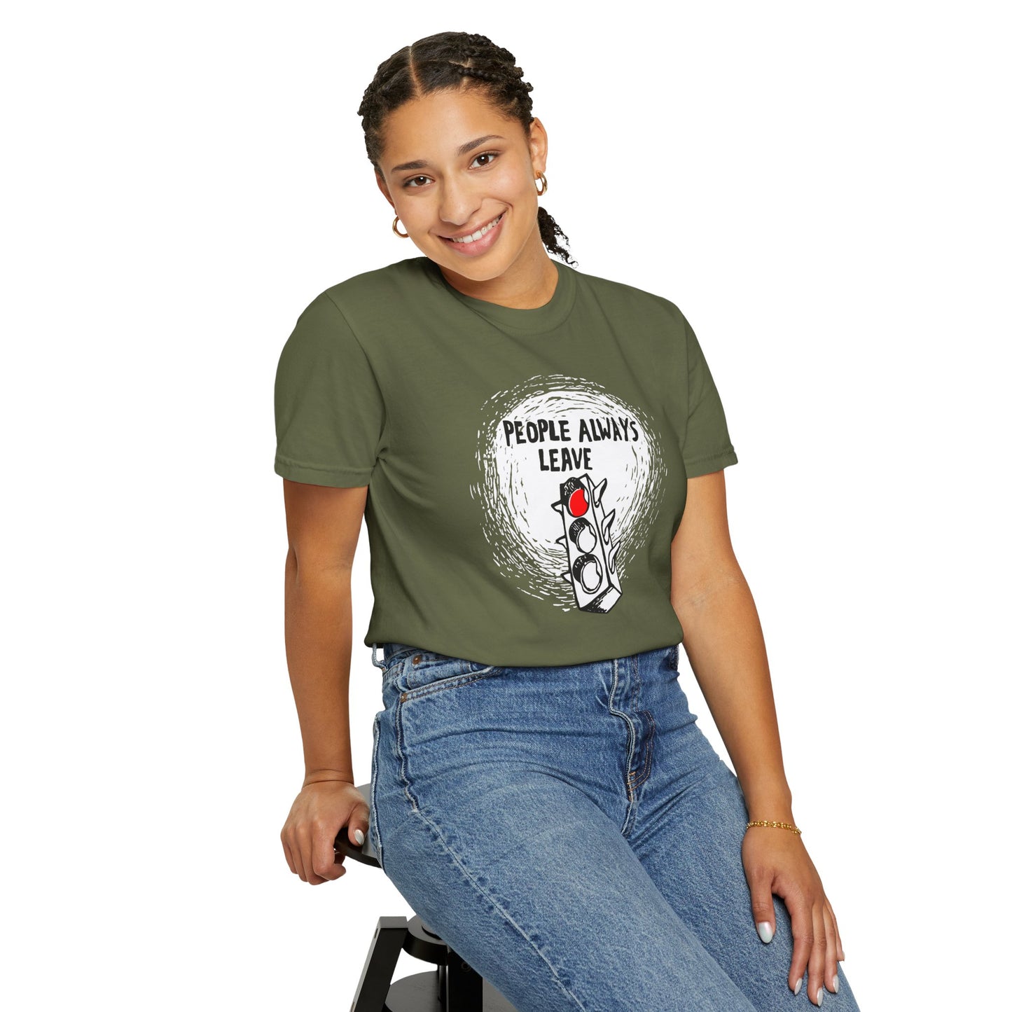 People Always Leave Comfort Colors Tee