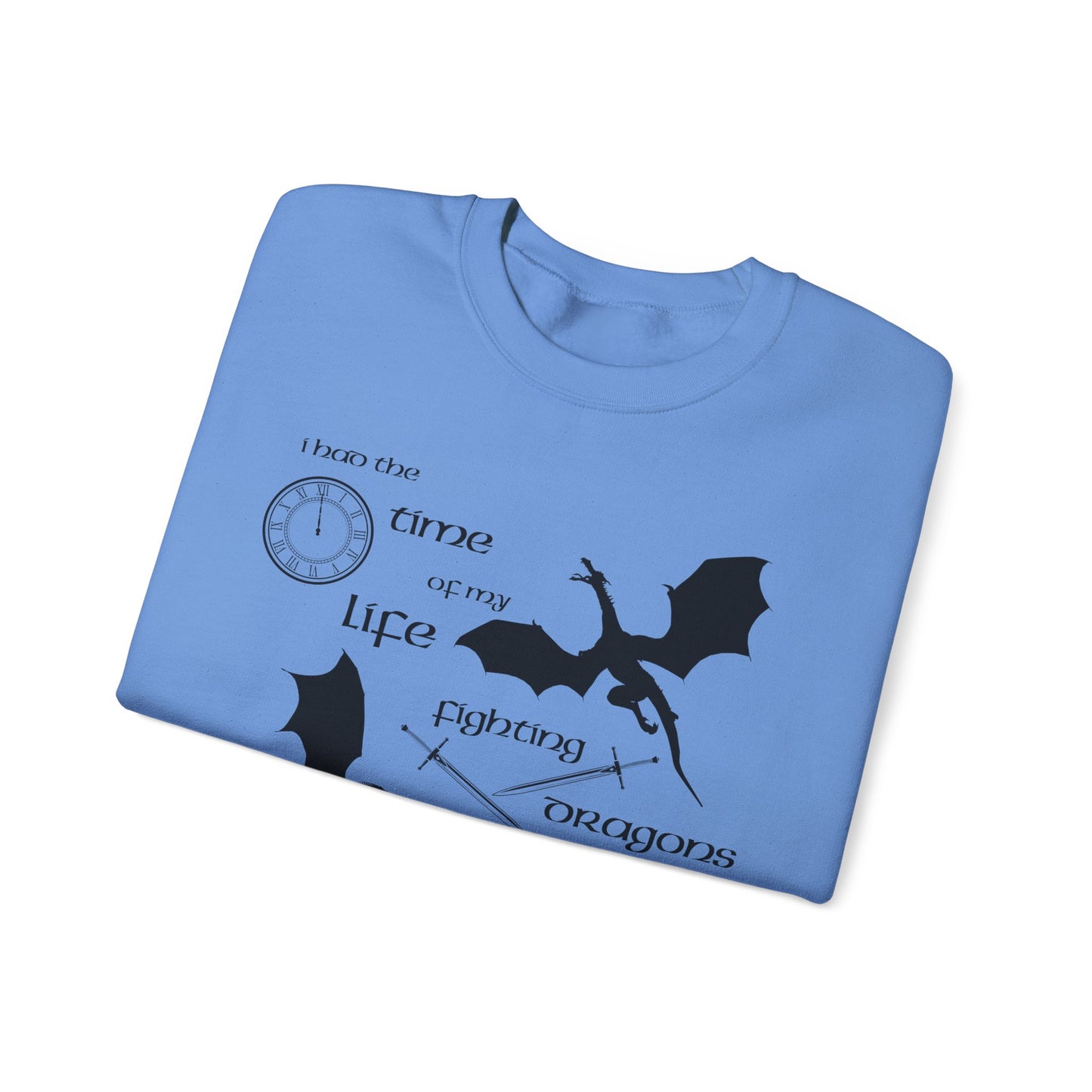 Fighting Dragons With You Crewneck Sweatshirt