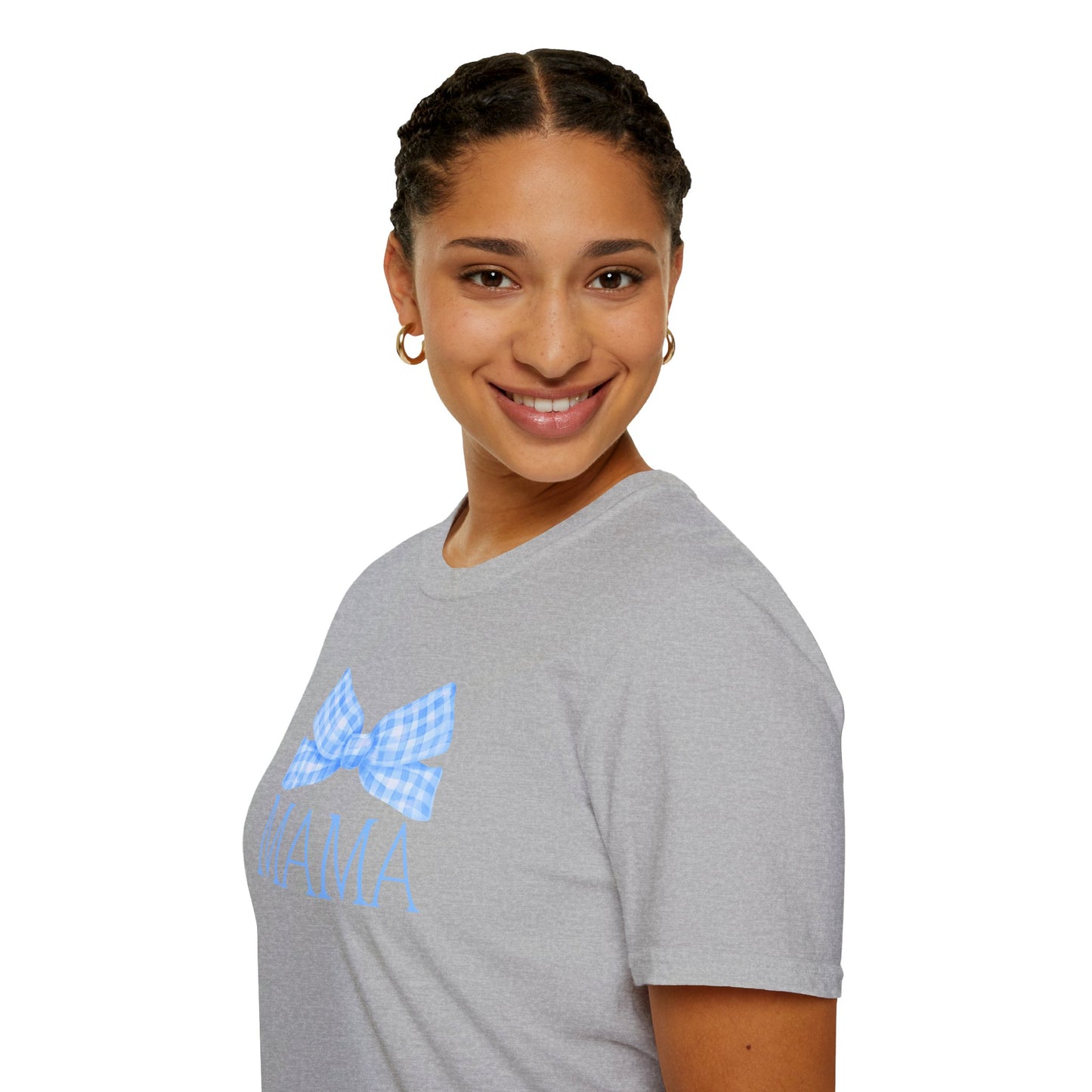 Blue Bow Mama Soft Style Tee