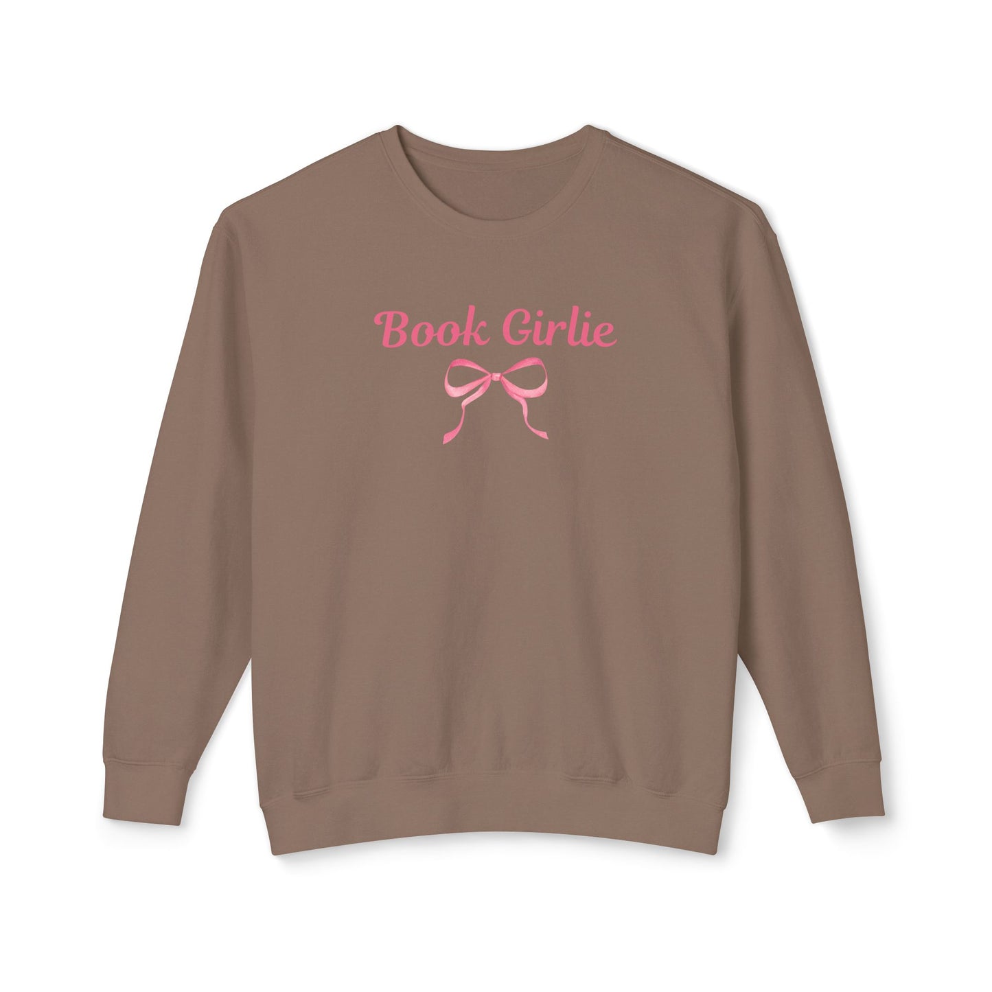 Book Girlie Bow Comfort Colors Crewneck