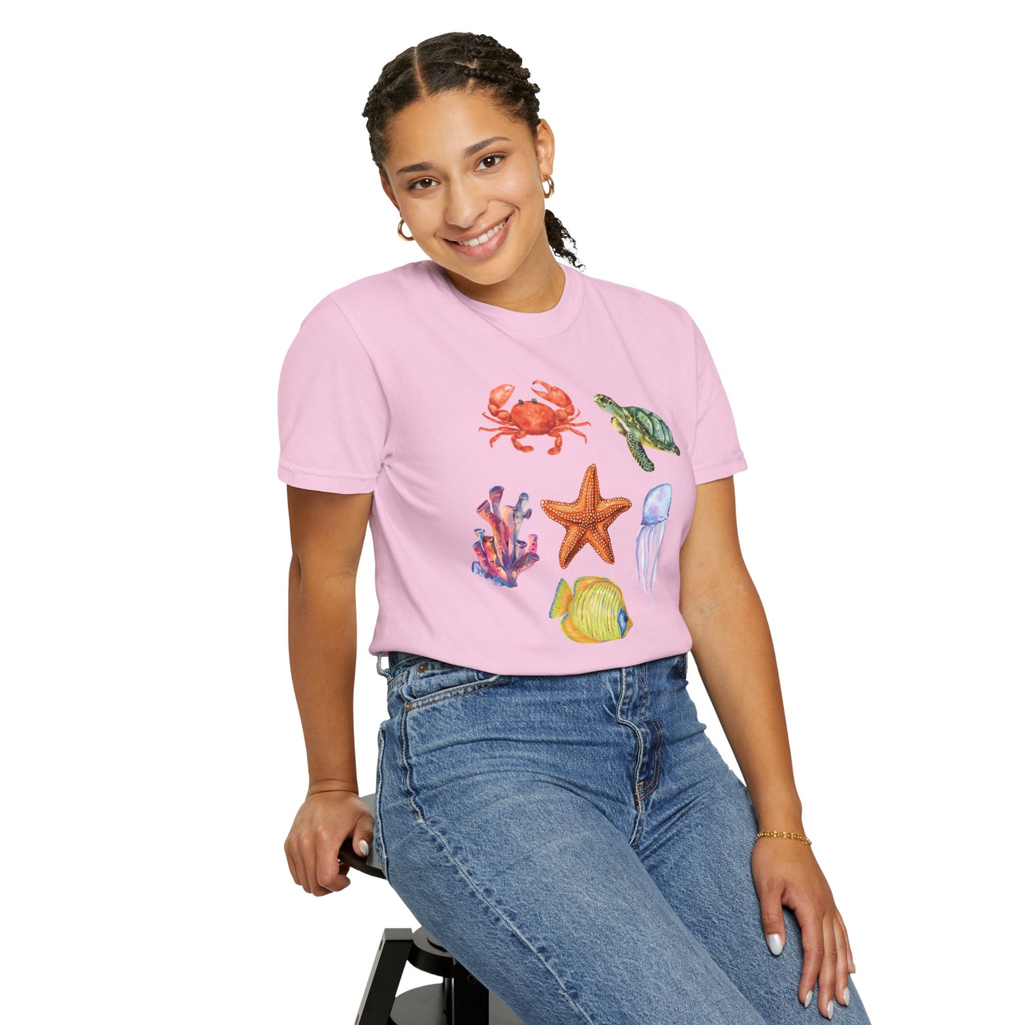 Ocean Creatures Comfort Colors Tee