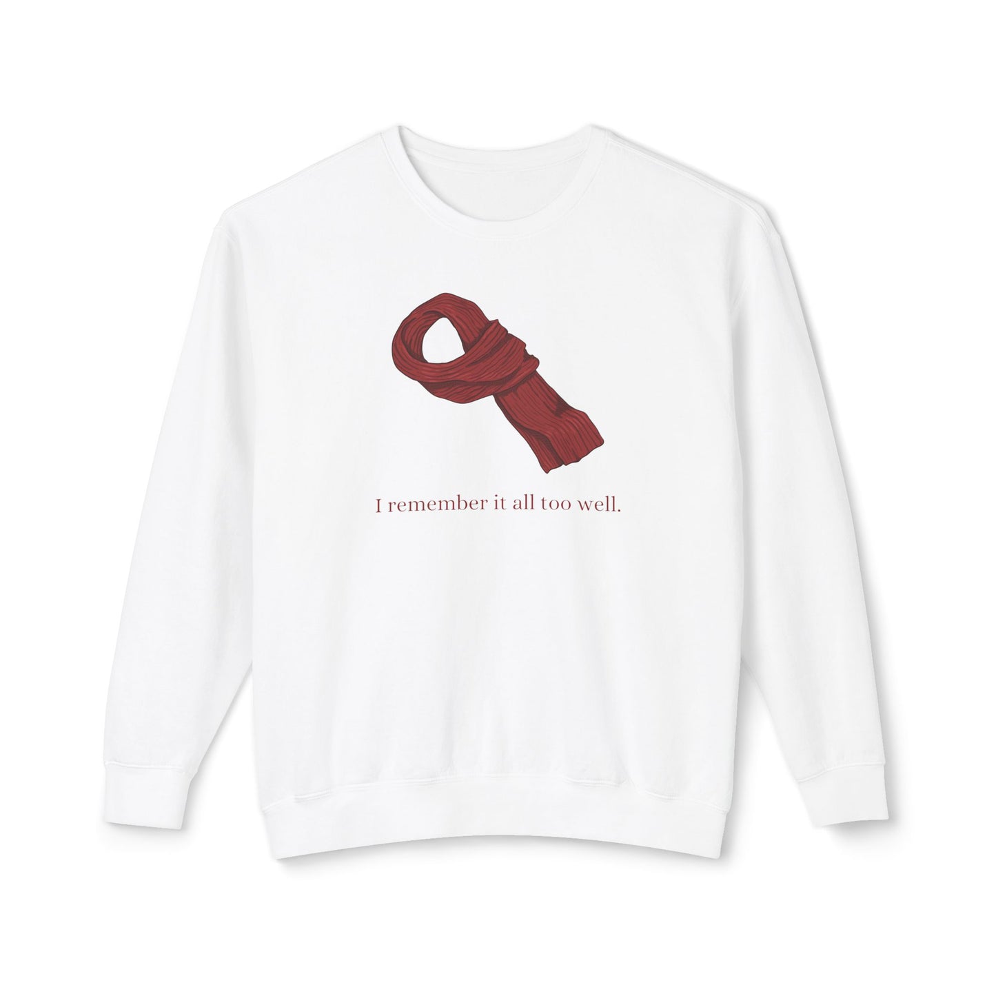 Red Scarf Comfort Colors Sweatshirt