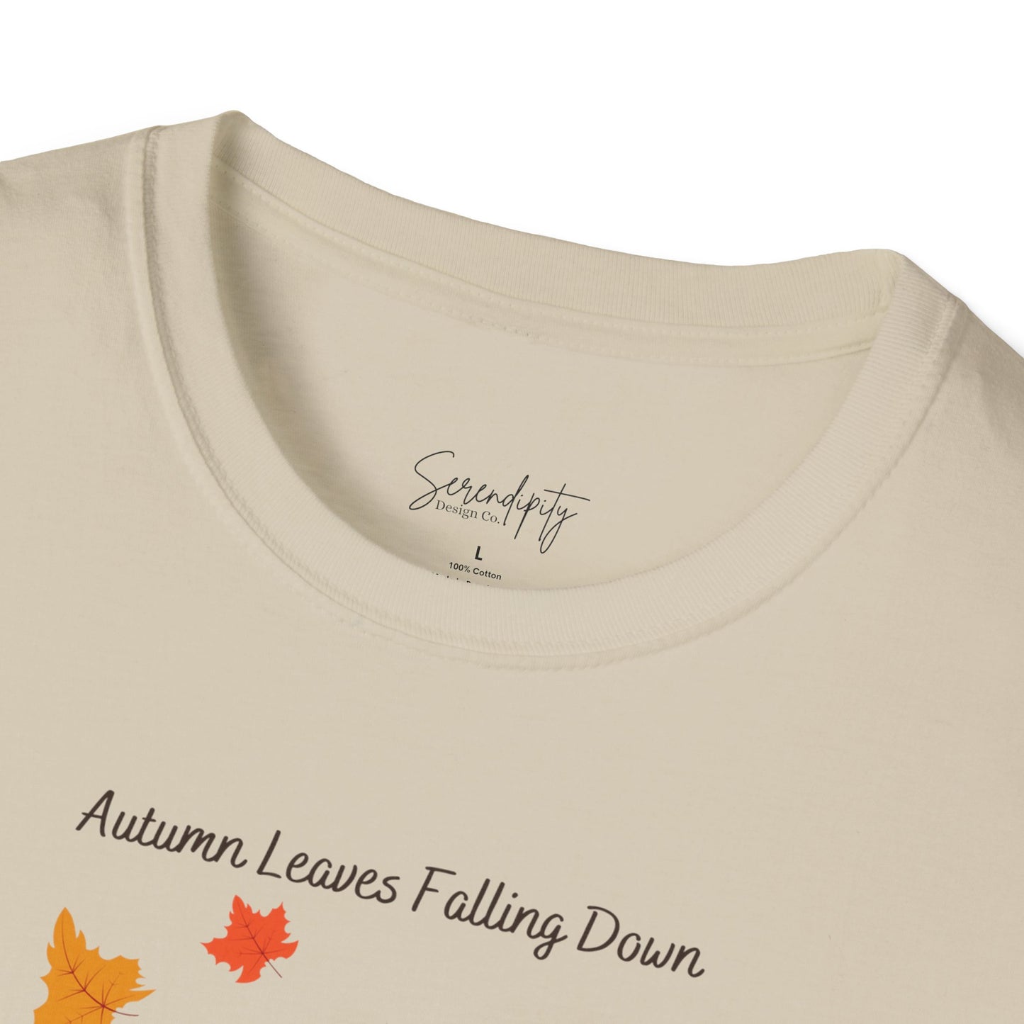 Autumn Leaves Falling Down Soft Style Tee