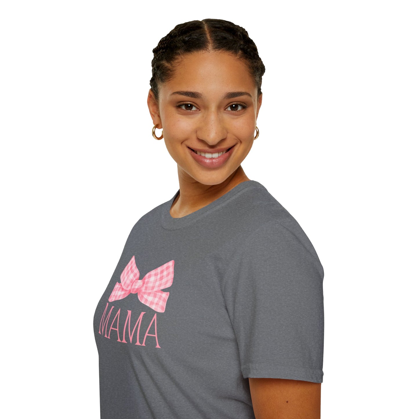 Mama Pink Bow Soft Style Tee