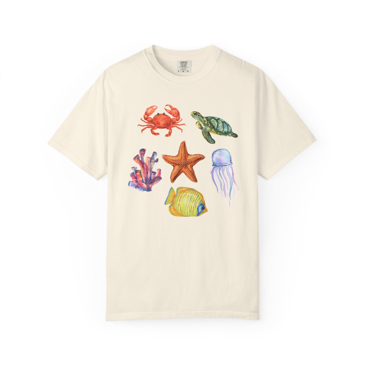 Ocean Creatures Comfort Colors Tee