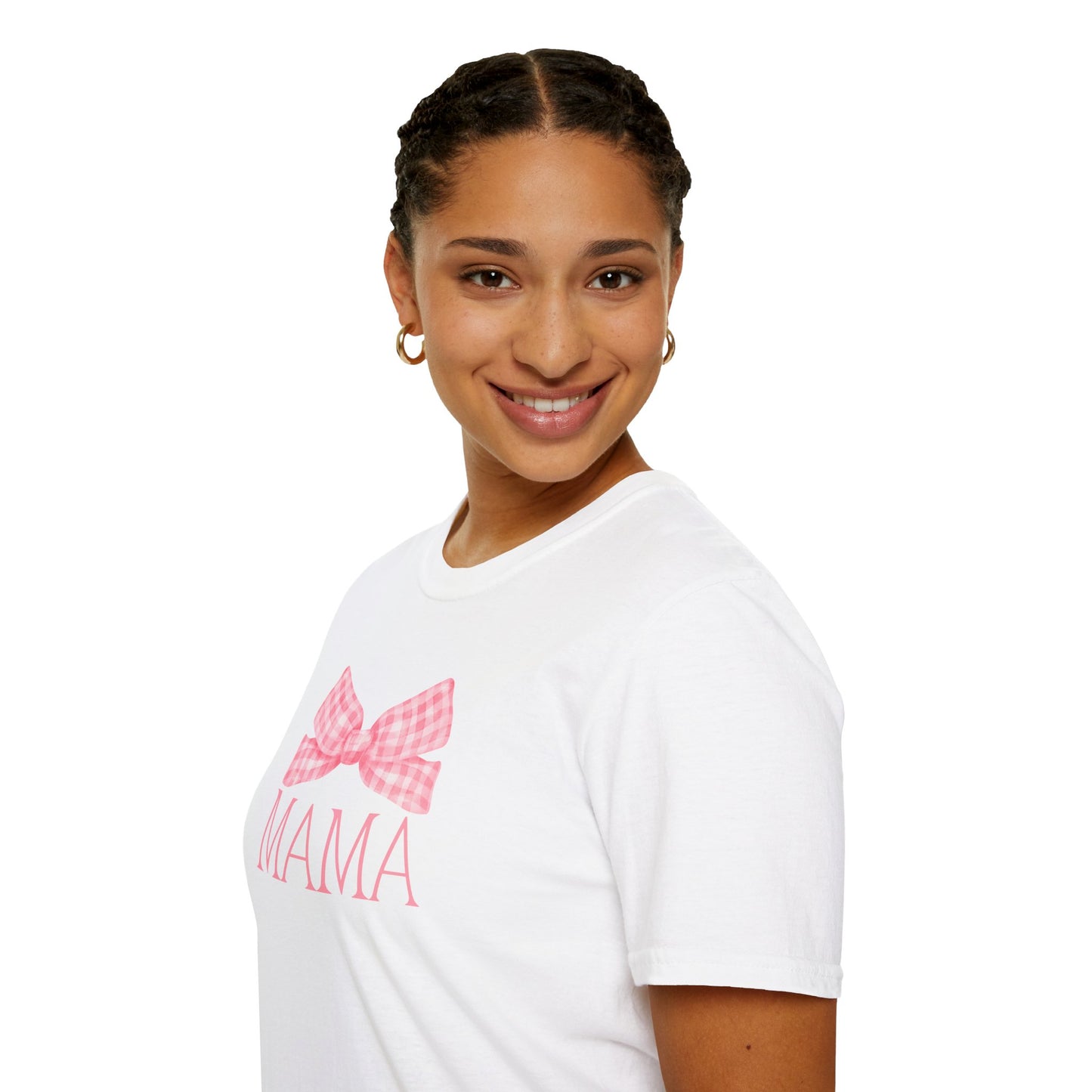 Mama Pink Bow Soft Style Tee