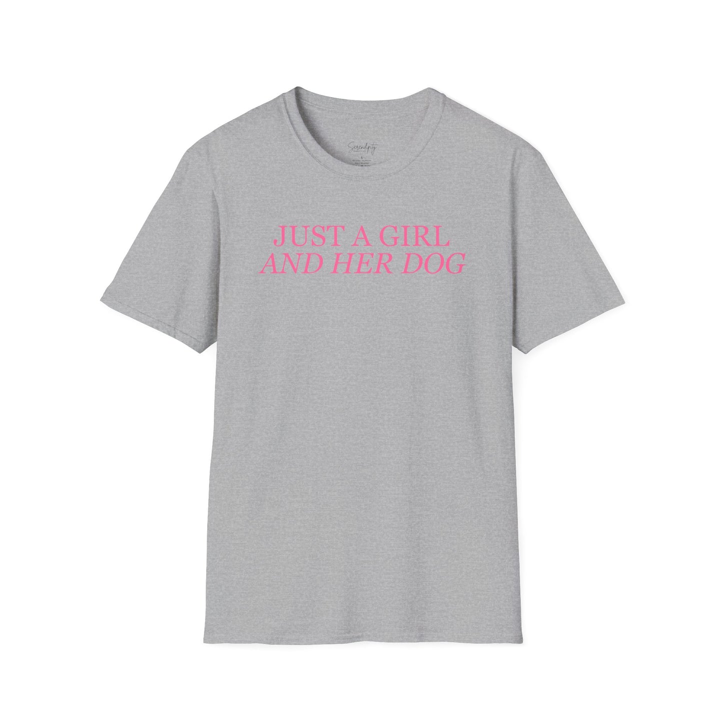 Just a Girl and Her Dog Soft Style Tee