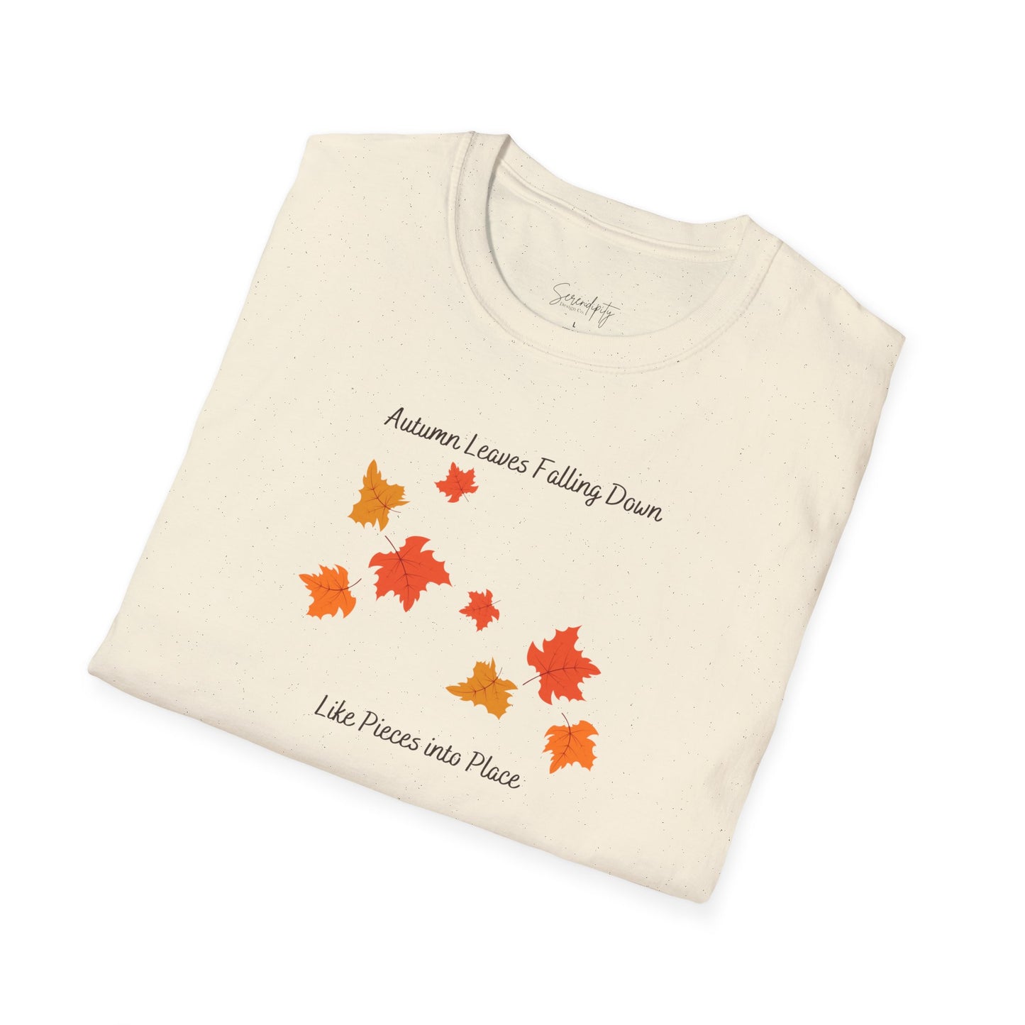 Autumn Leaves Falling Down Soft Style Tee