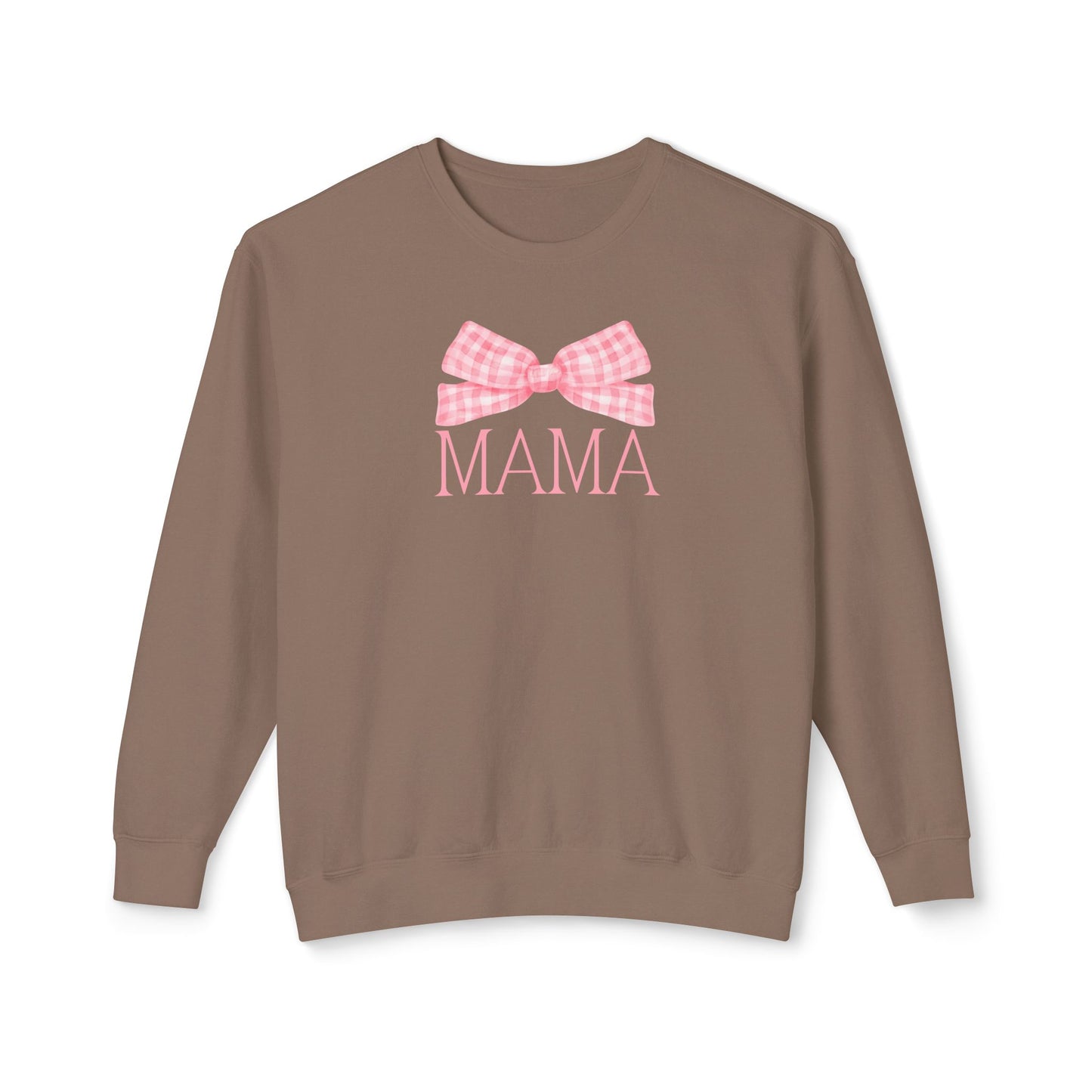 Pink Mama Bow Comfort Colors Sweatshirt