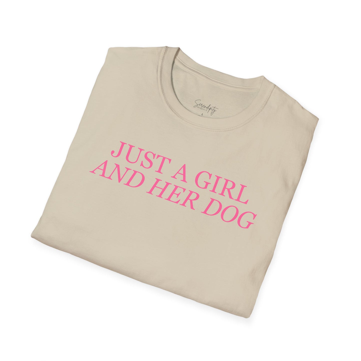 Just a Girl and Her Dog Soft Style Tee