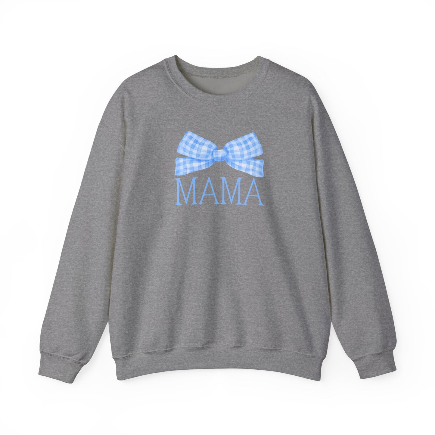 Blue Mama Bow Crewneck Sweatshirt
