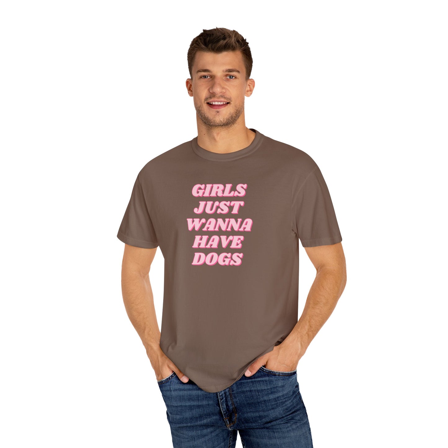 Girls Just Wanna Have Dogs Comfort Colors Tee