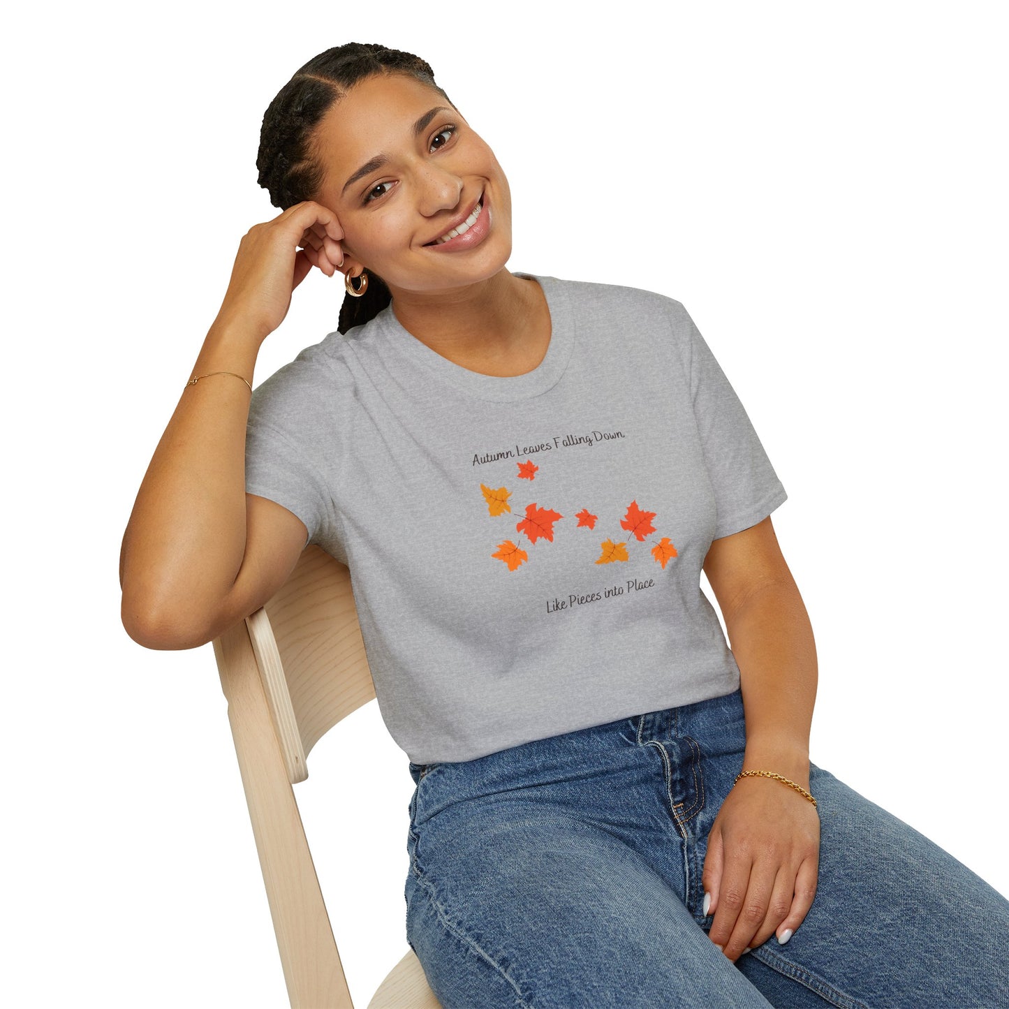 Autumn Leaves Falling Down Soft Style Tee