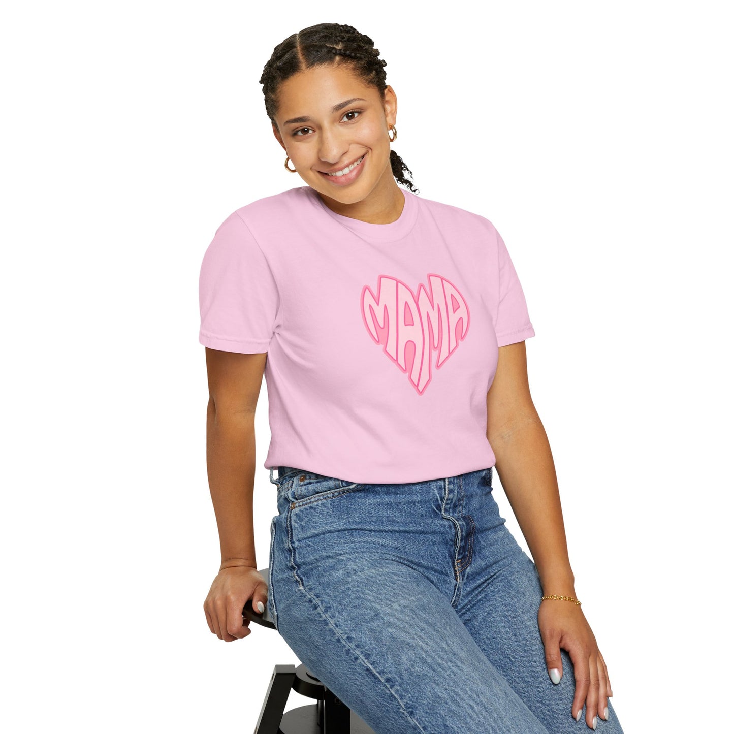Mama Heart Comfort Colors Tee