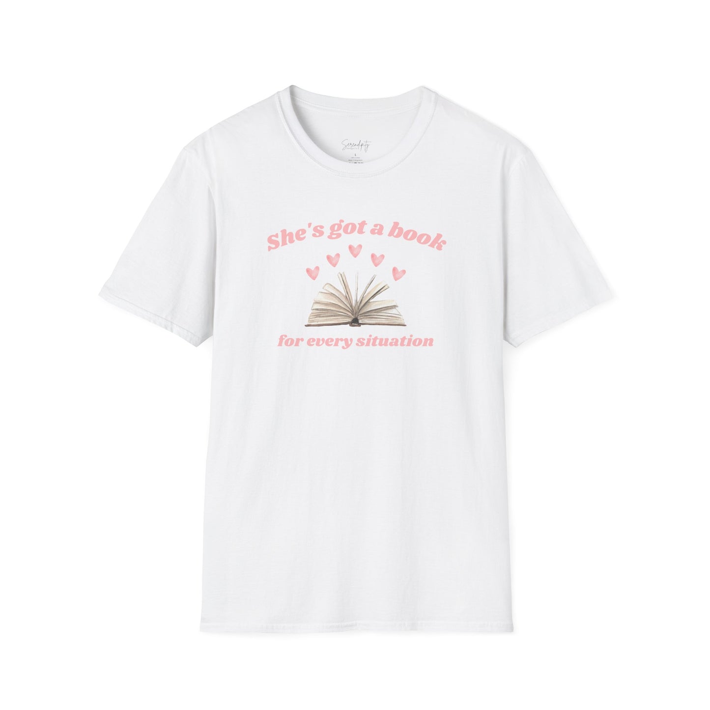 She's Got a Book For Every Situation Soft Style Tee