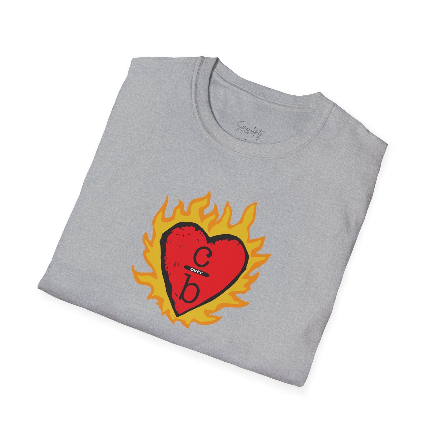 Clothes Over Bros Flaming Heart Soft Style Tee
