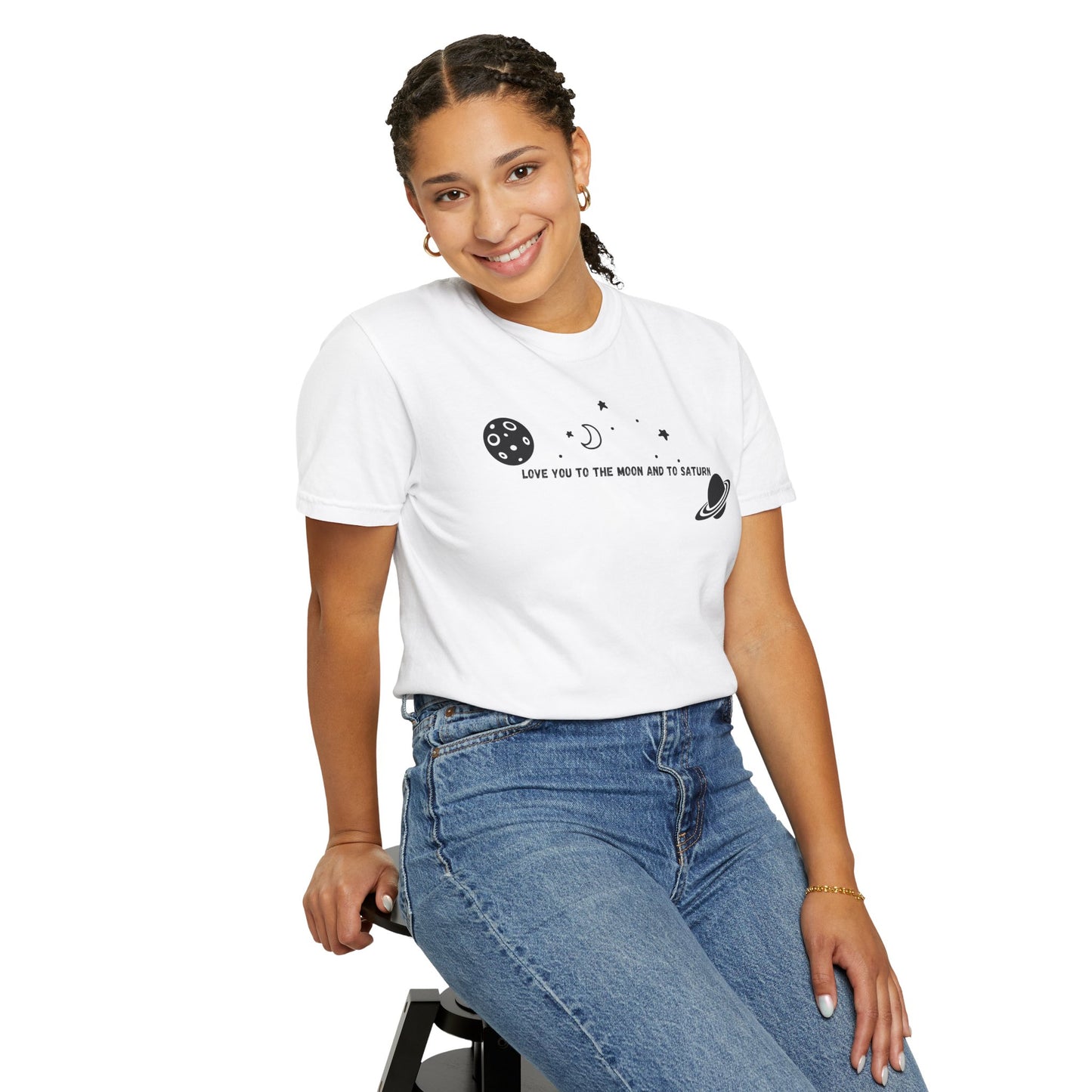 Love You to the Moon and to Saturn Comfort Colors Tee