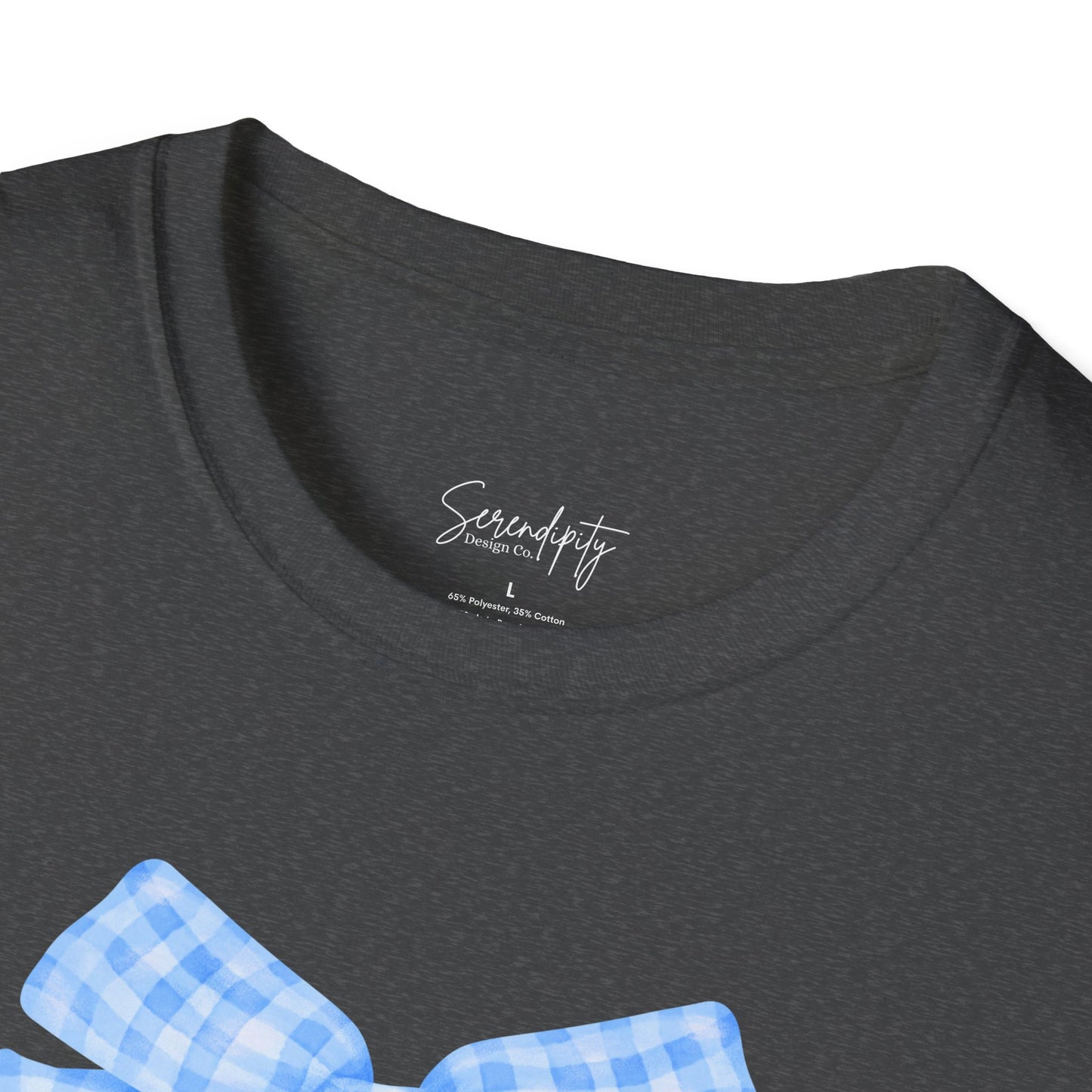 Blue Bow Mama Soft Style Tee