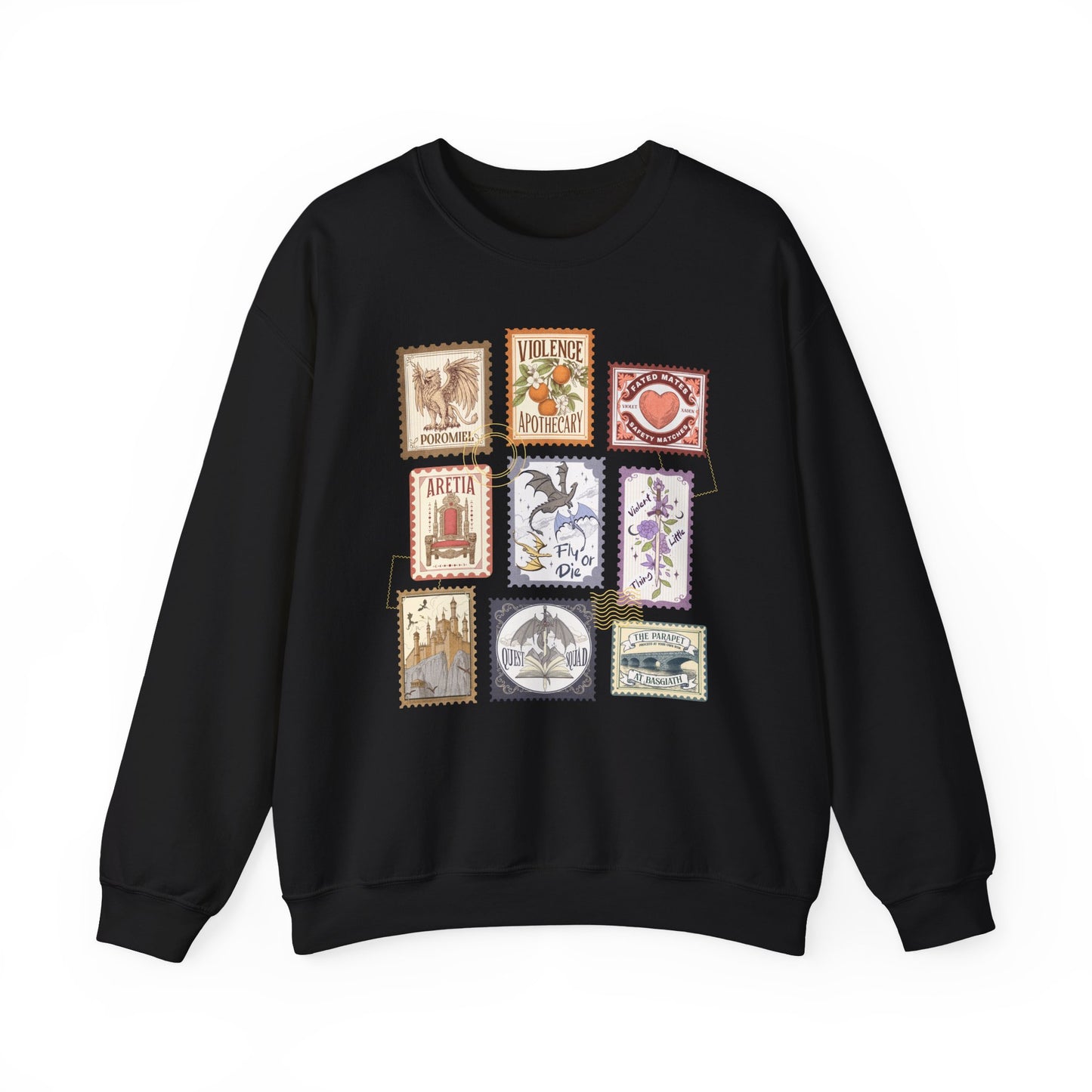 Fourth Wing Stamps Crewneck Sweatshirt