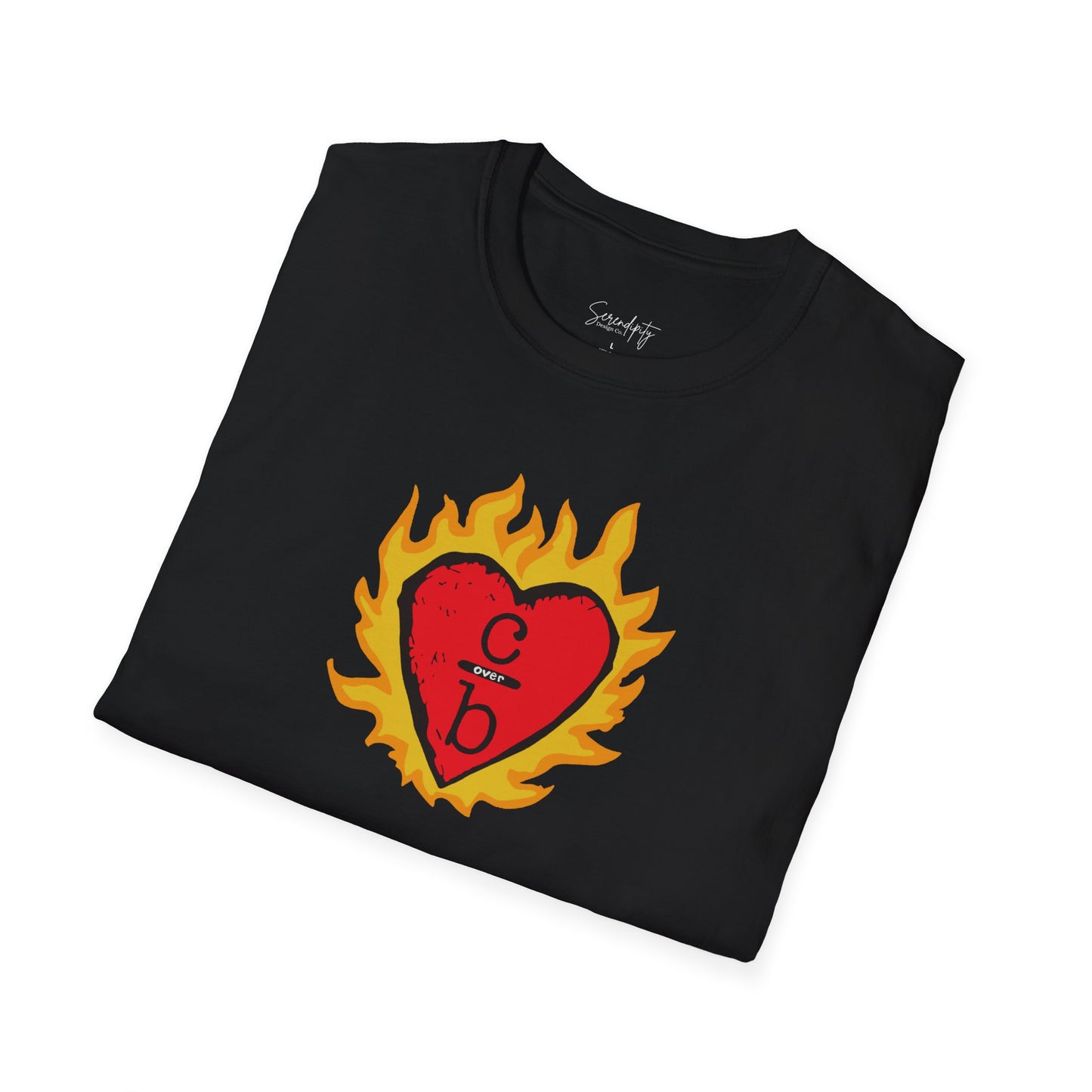 Clothes Over Bros Flaming Heart Soft Style Tee