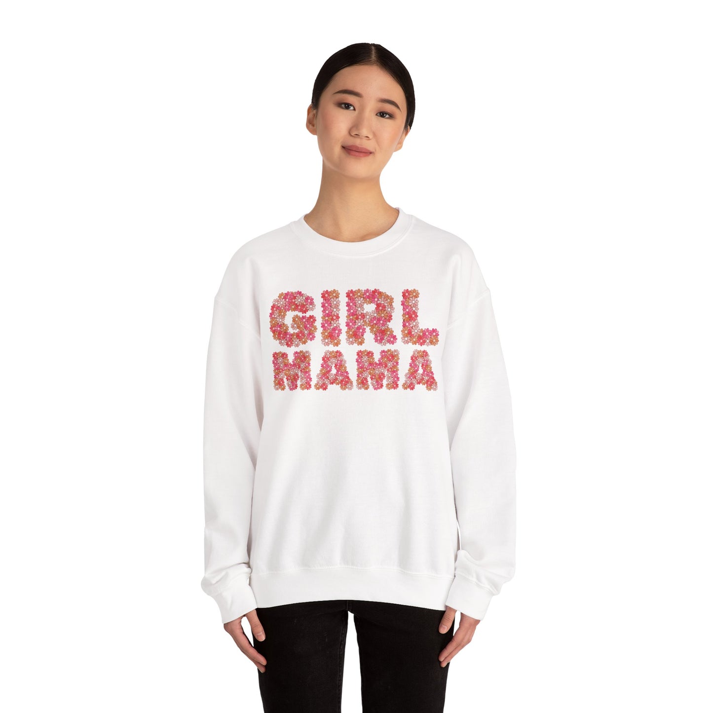 Girl Mama Floral Crewneck Sweatshirt
