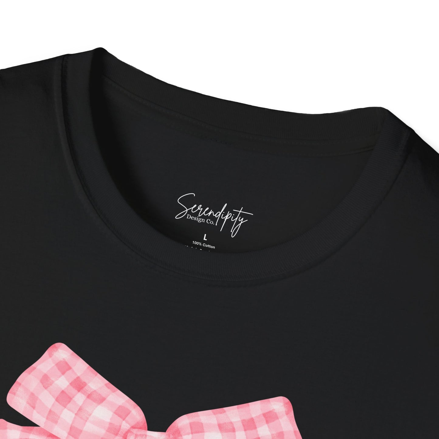 Mama Pink Bow Soft Style Tee