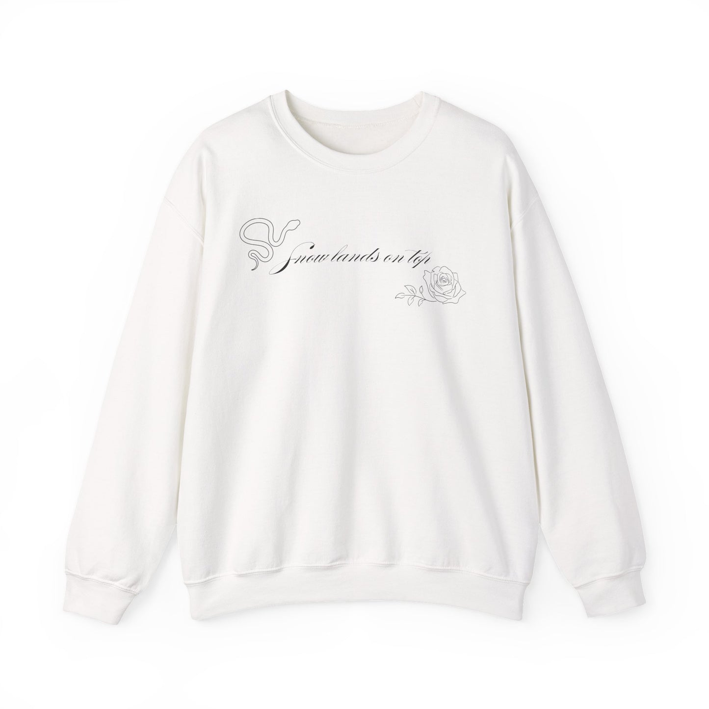 Snow Lands On Top Crewneck Sweatshirt